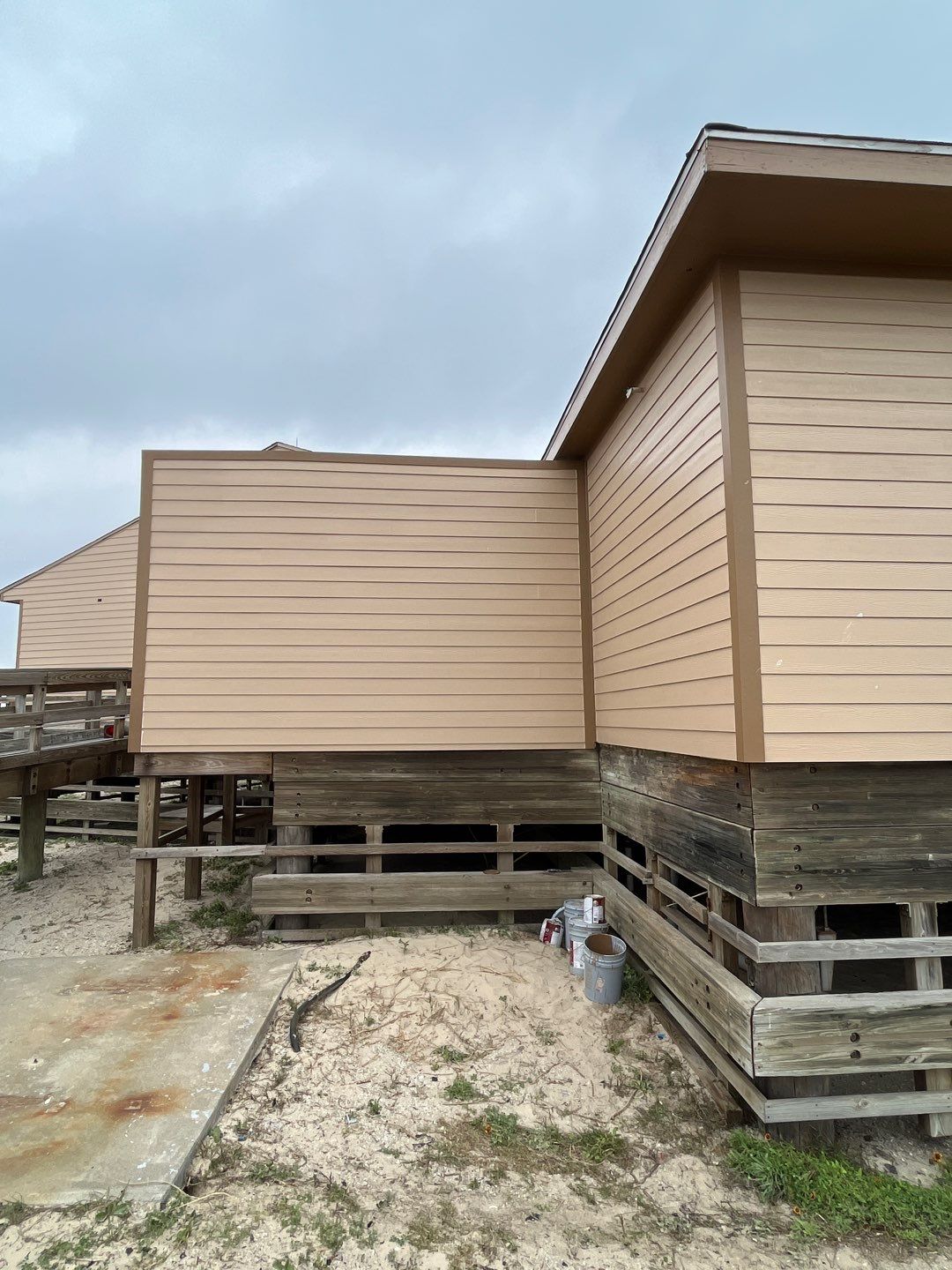 Padre Island National Seashore Malaquite Visitor Center Exterior remodel by Bayfront Roofing and Construction