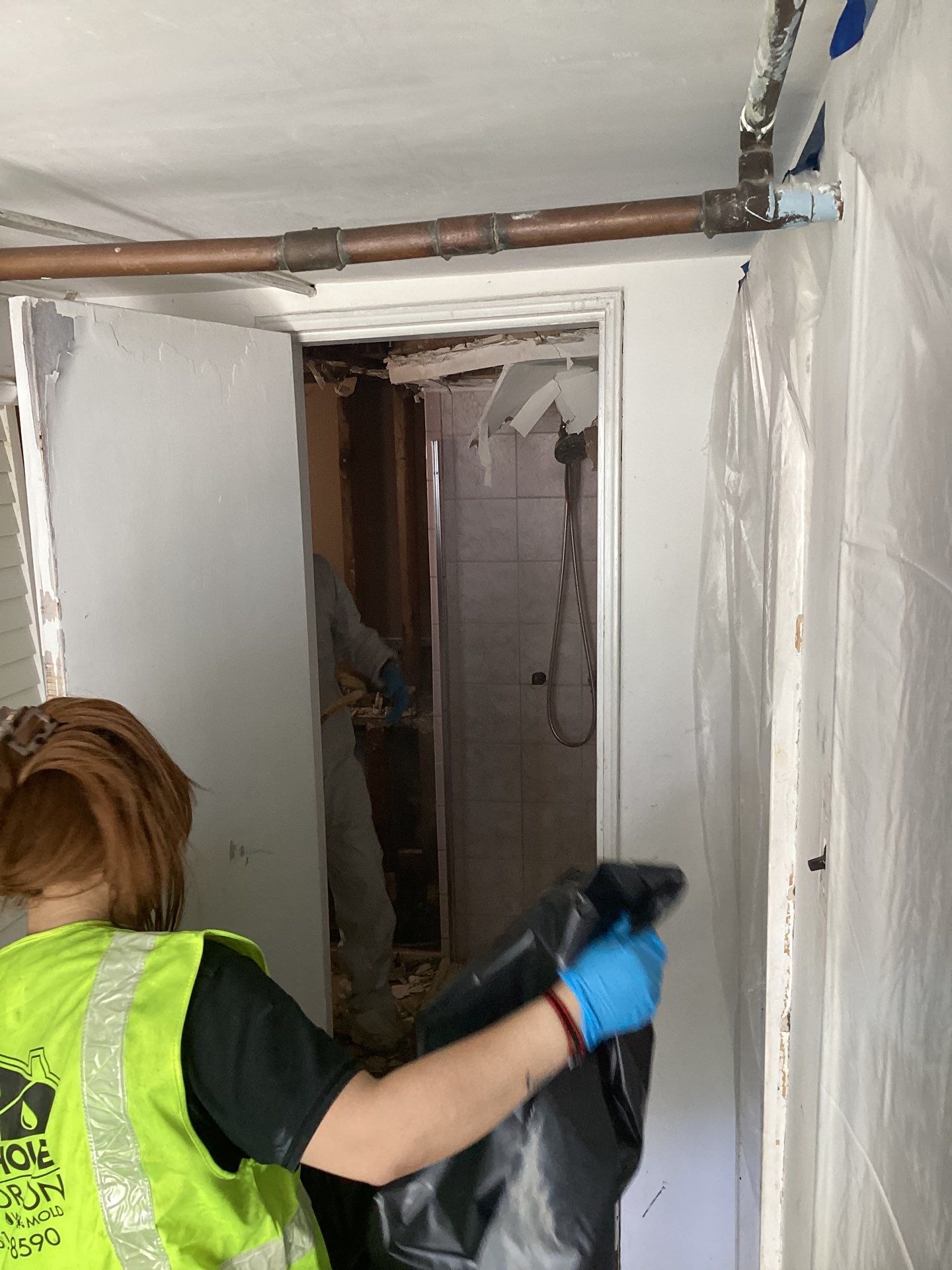 Category 3 Water Mitigation and Bathroom Restoration in West Islip by Newhouse Restoration