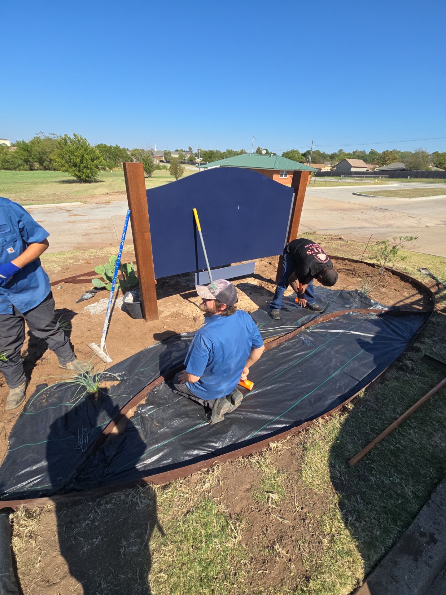 Landscape and concrete work by Clays Services Inc