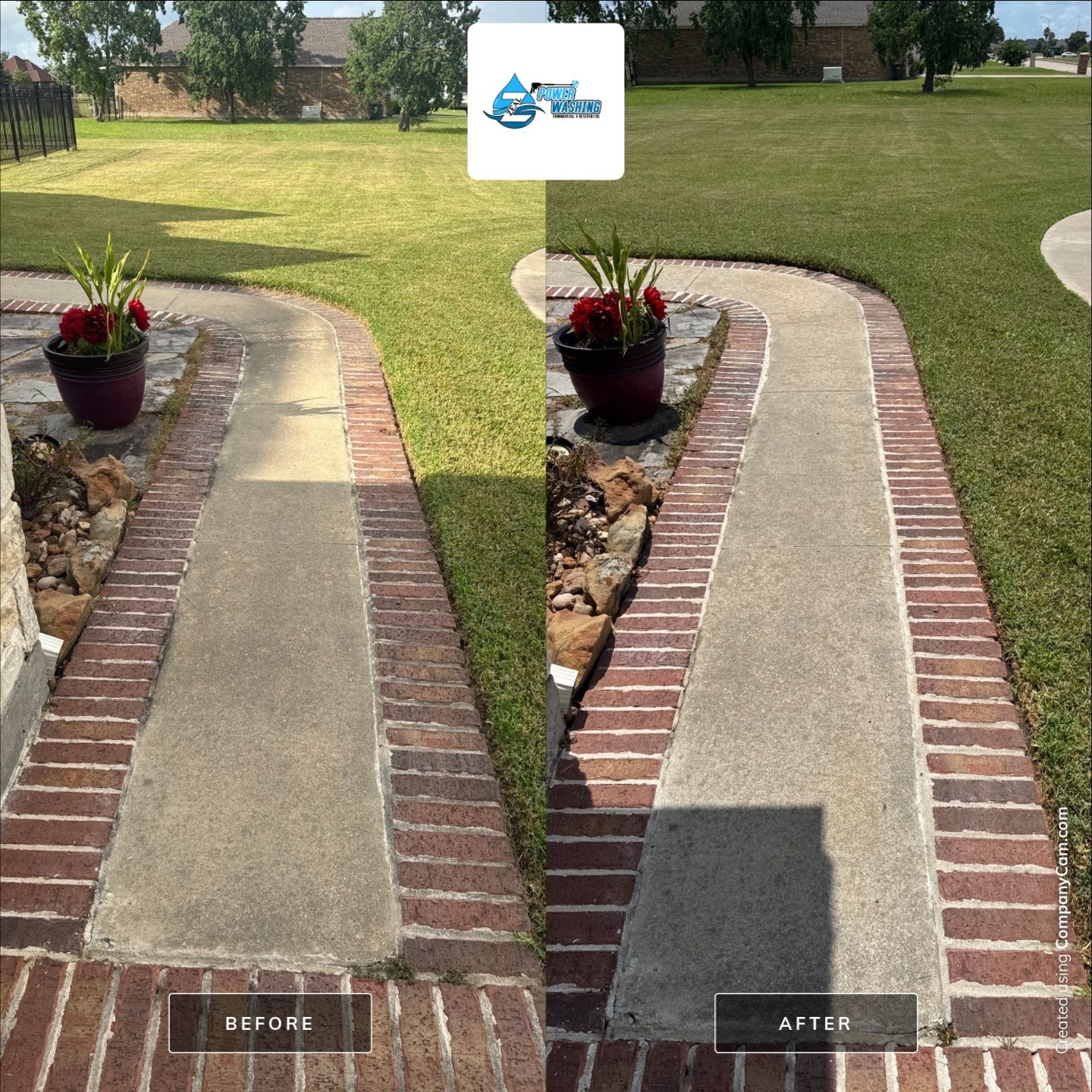 Residential House Wash and Comprehensive Concrete Cleaning in Port Arthur by Zeal Power Washing