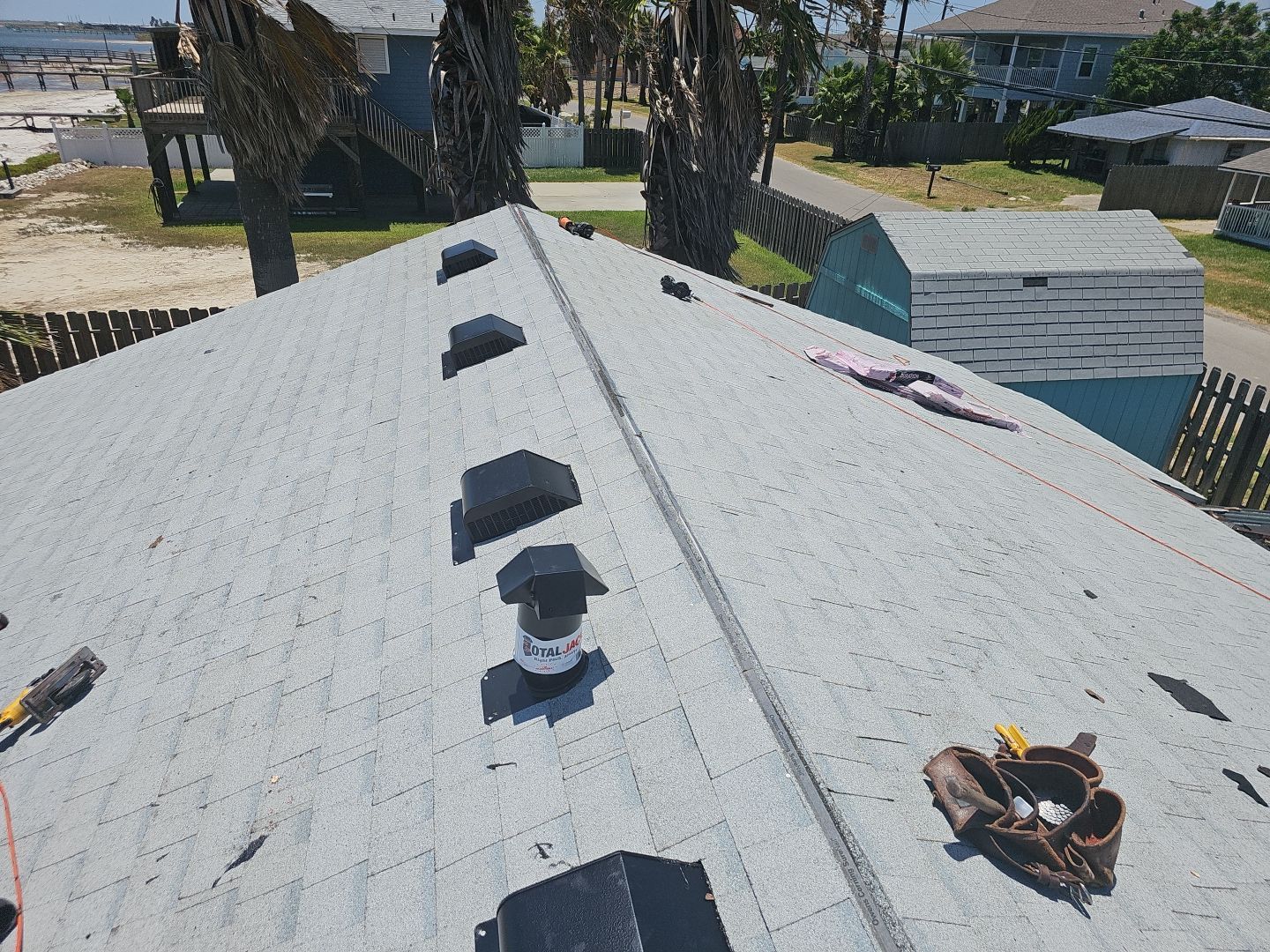 Residential Roofing Installation using Owens Corning Shasta White by Lighthouse Roofing