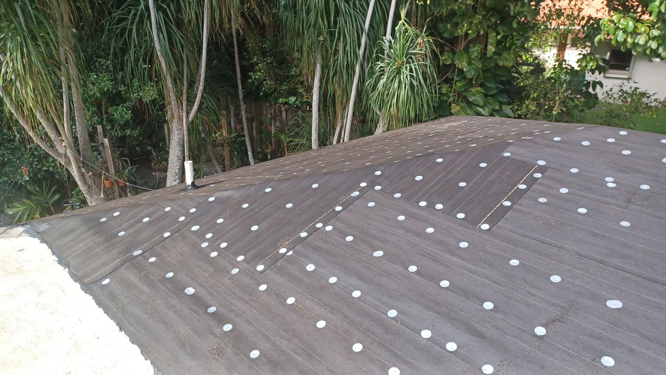 Residential Roofing Installation using 1" Nail strip metal roof by BLUES BROTHERS ROOFING