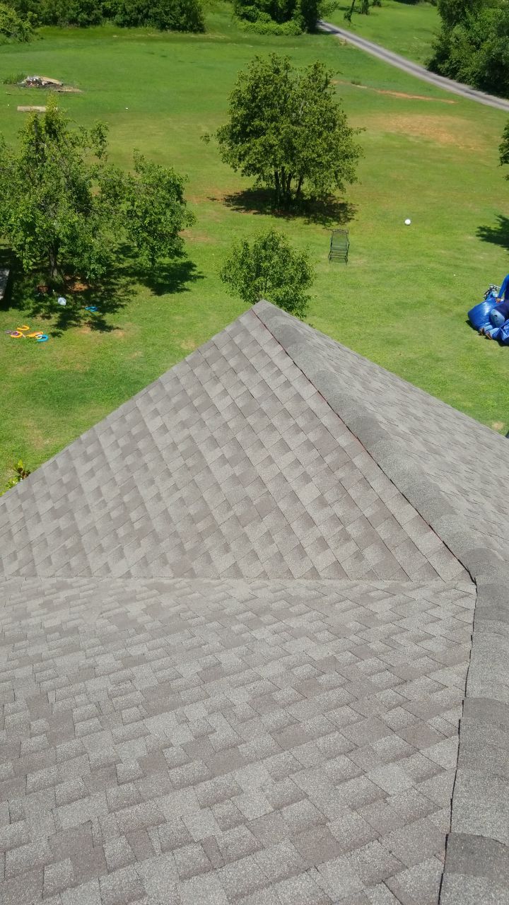 Reroof using GAF HDZ Weathered Wood by Castillo Roofing