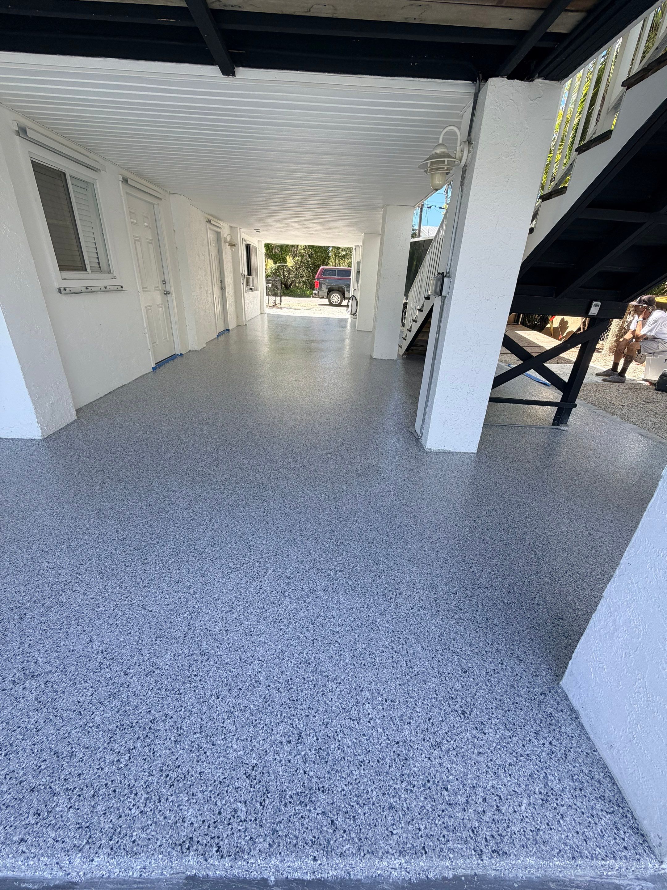 “Tidal Wave” Carport in Big Pine Key, FL by Tropical Epoxy Coatings & Creations LLC