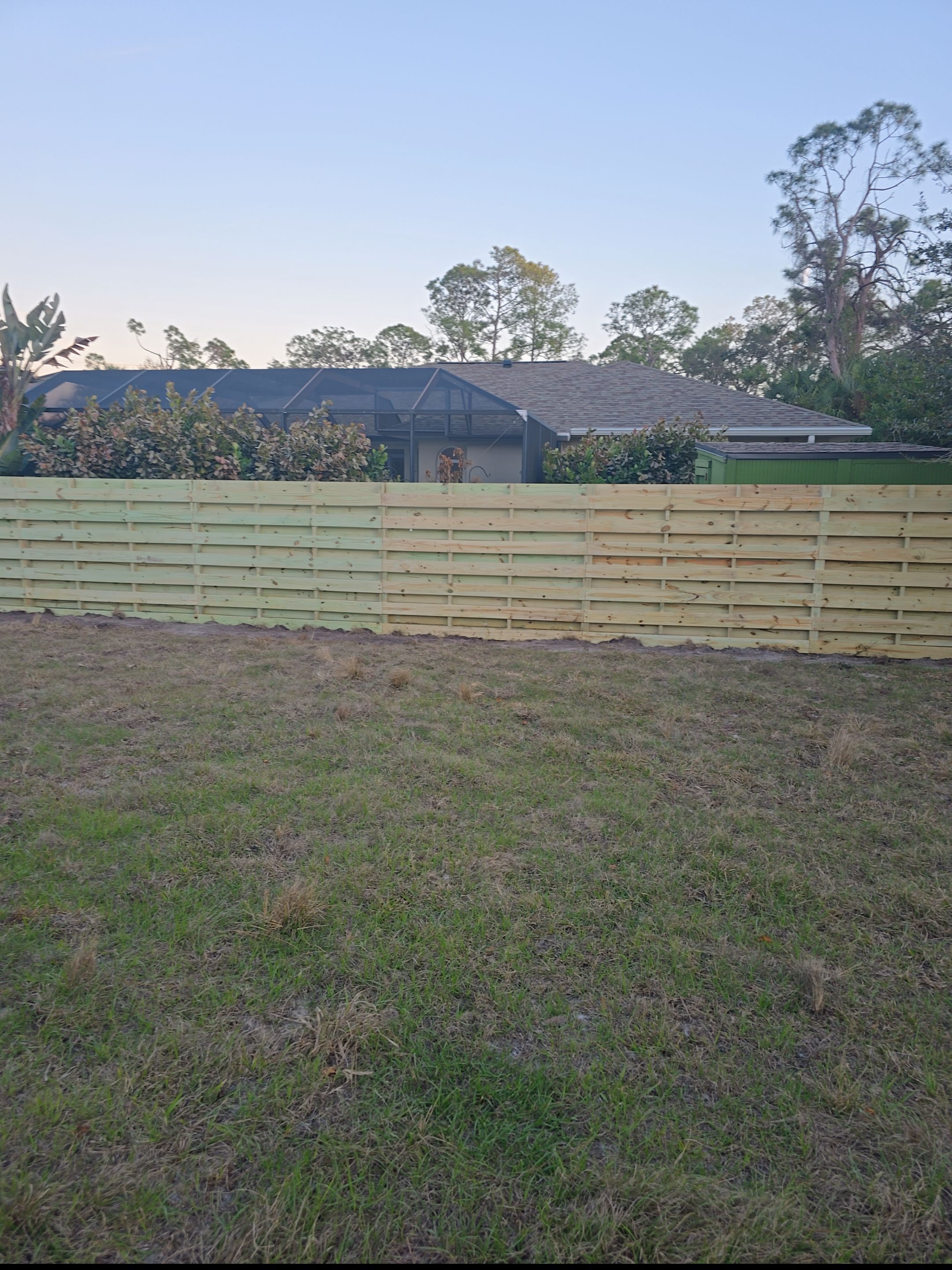 Horizontal Wood Shadowbox in North Port by True Fence LLC
