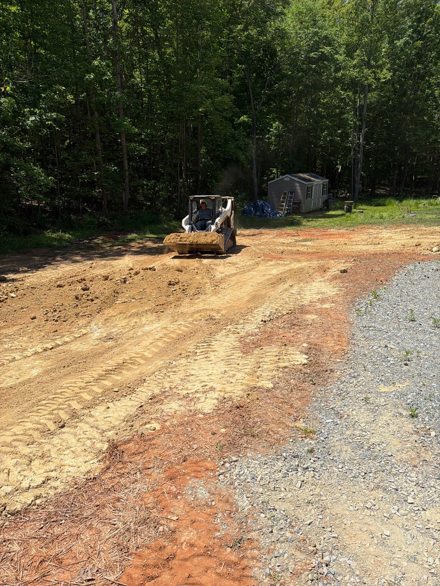 Residential Site Grading and Stormwater Drainage Installation in Thomasville by Four Oaks Grading and Septic, LLC