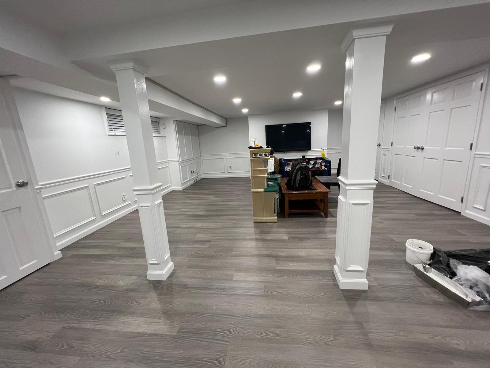 Basement Remodel using Drywall by Home Concepts Construction