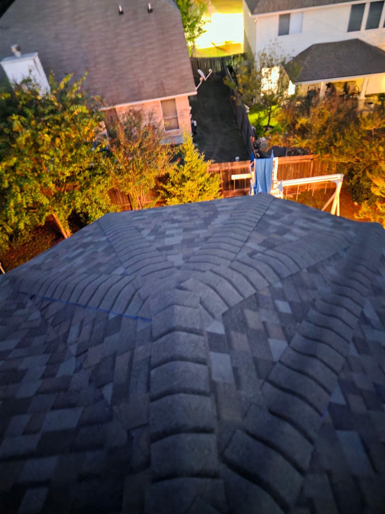 Round Rock, old town two-story by REPS Austin Area Roofer