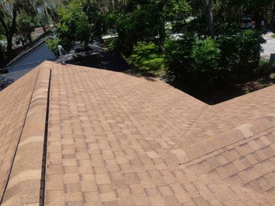 Combined Shingle and Metal Residential Roof Replacement in Leesburg Florida by Pinnacle Roofing Group