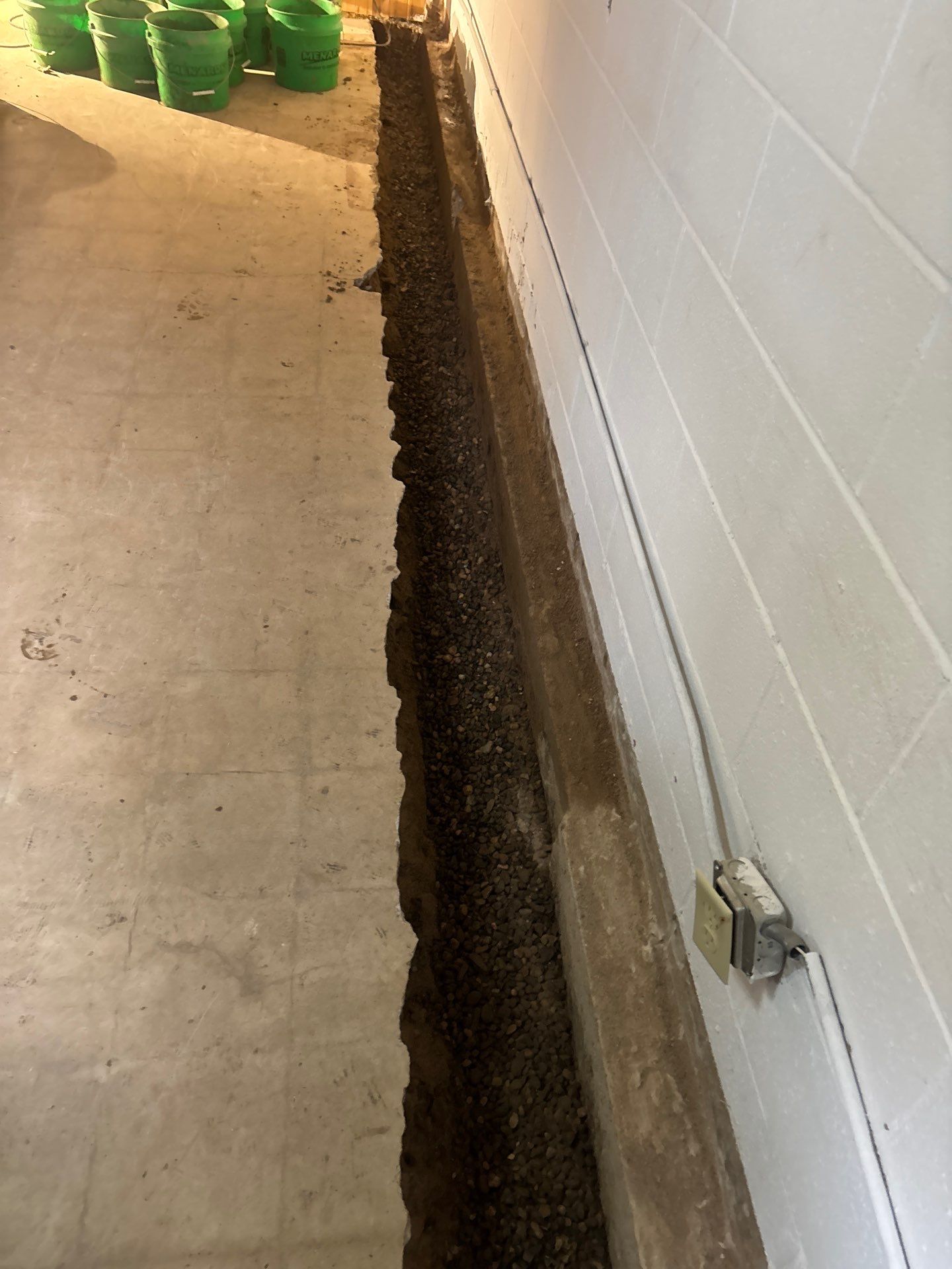 Interior Drain Tile & Foundation Crack Repair in St. Anthony, MN by Waterproofing Northeast