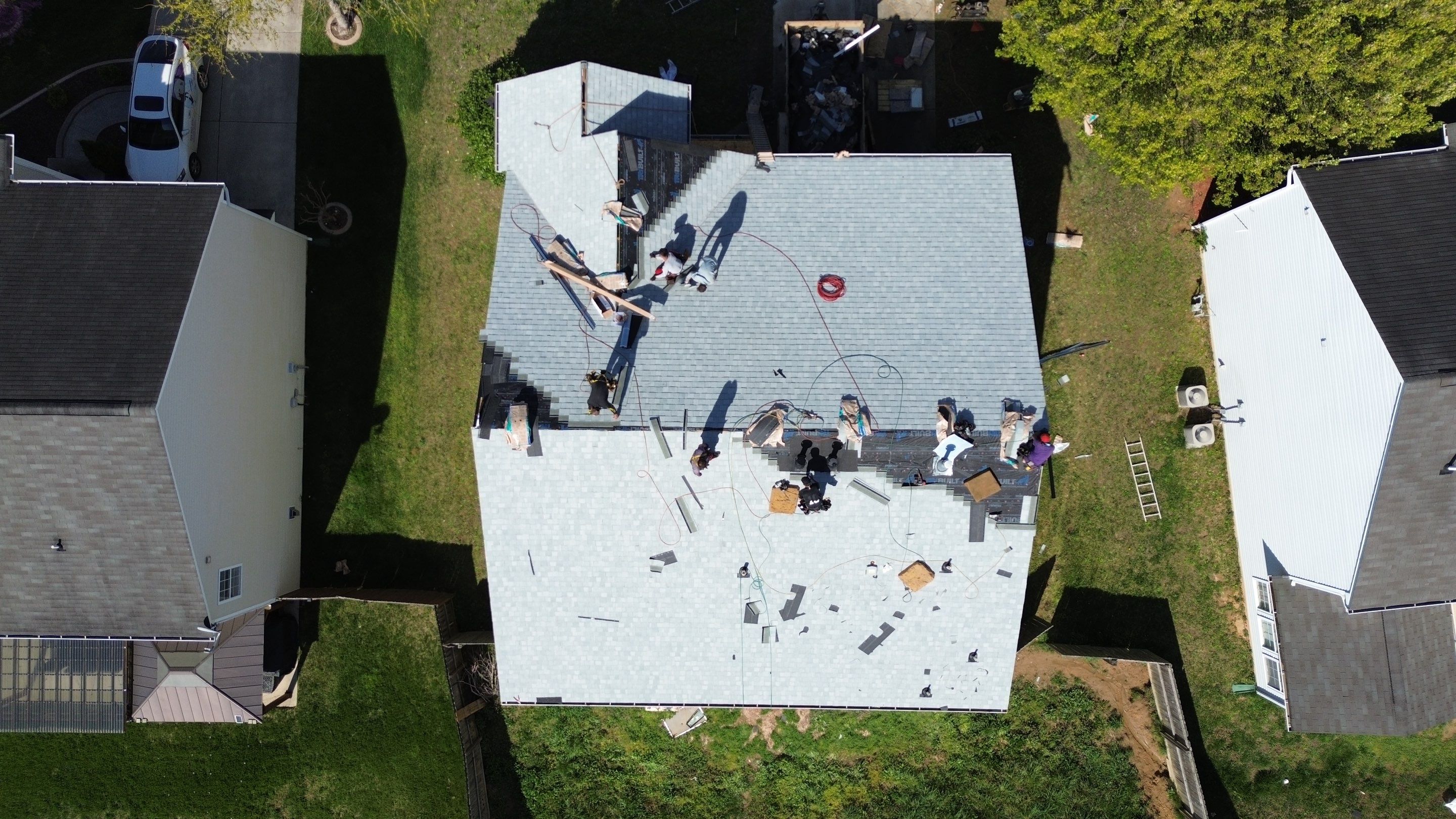Roof replacement, solar panels instalation and garage repair by Just Brilliant Restoration JBR