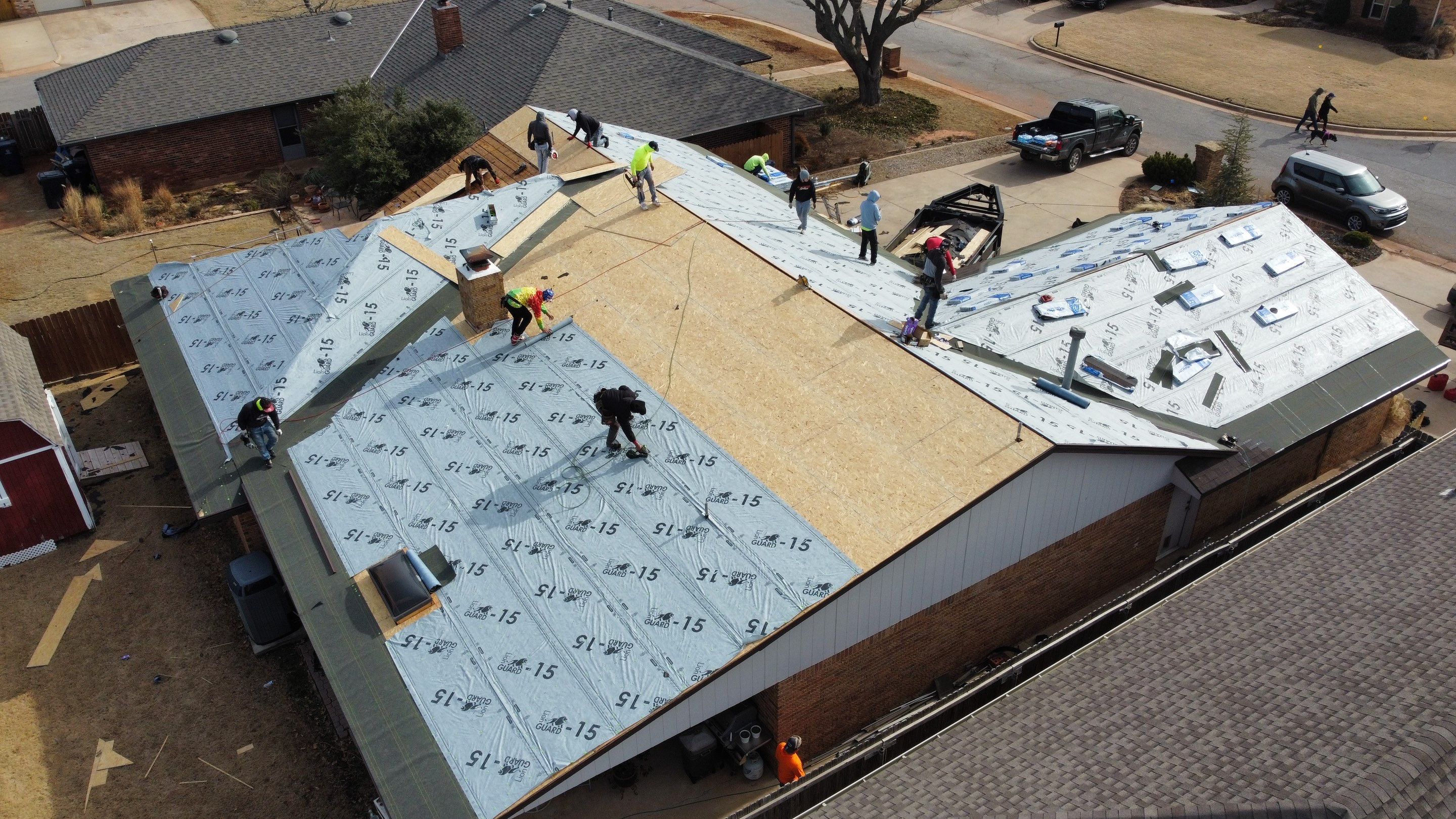 Malarkey Class 3 Antique brown install by Icon Roofing And Construction 