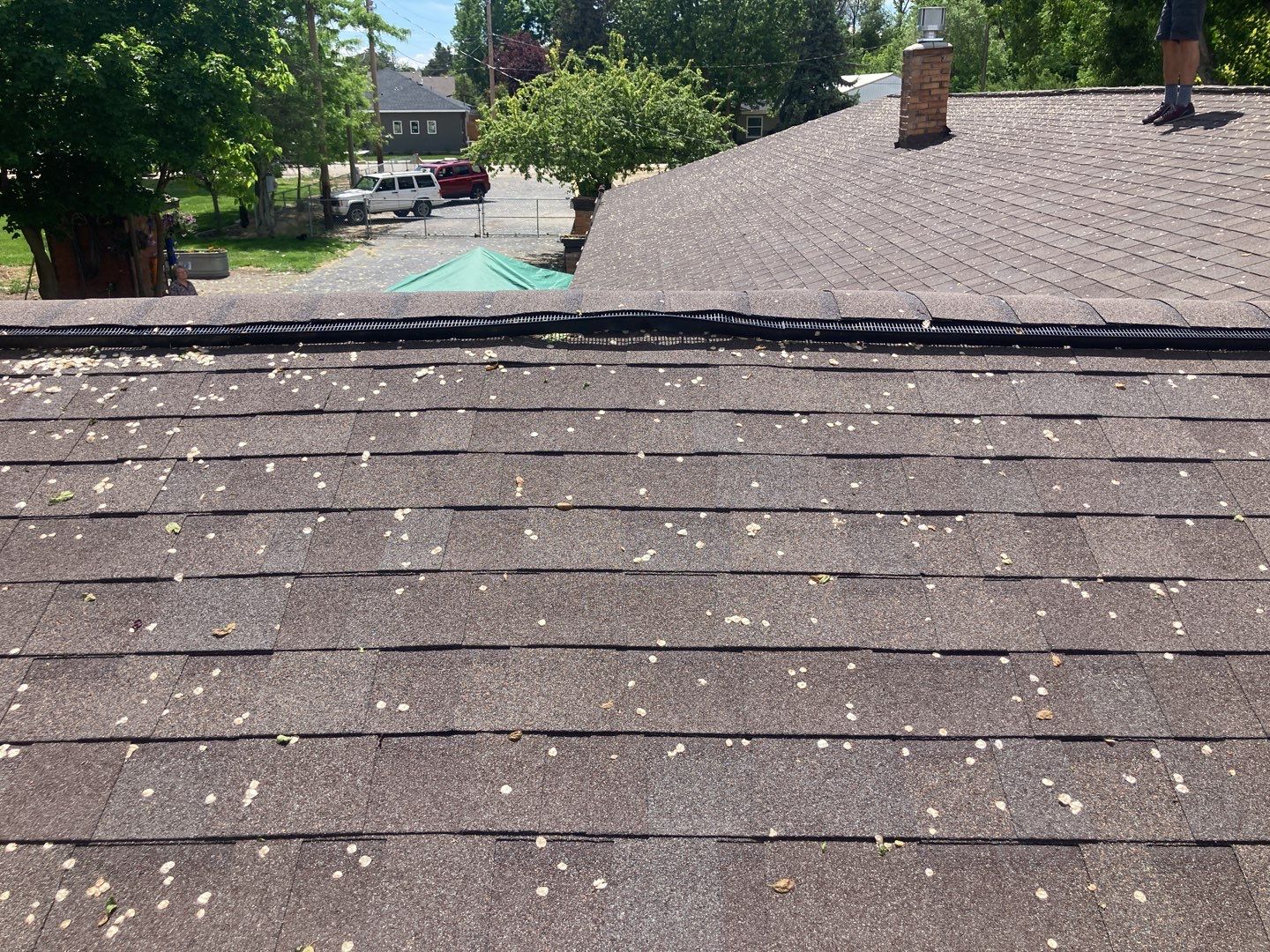 Shake removal and reinstallation of Owens Corning Oakridge in Teak by ID Roofing LLC