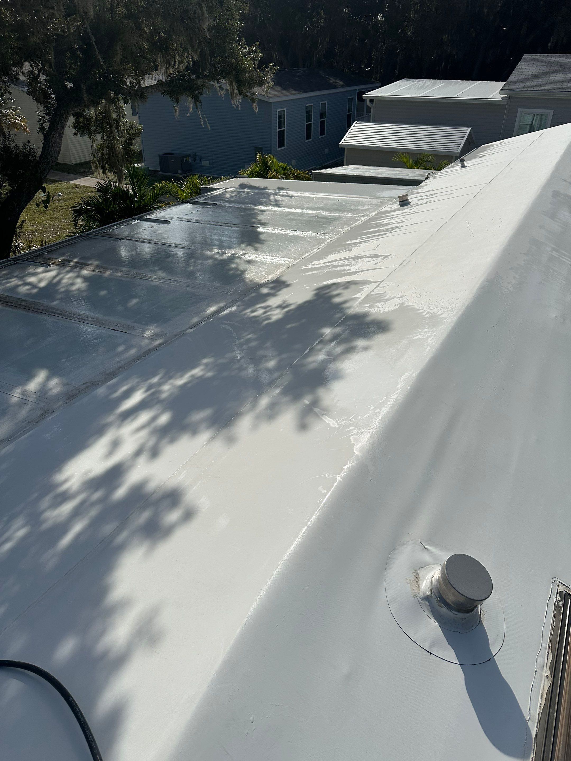 TPO Membrane Roof Cleaning and Gutter Cleaning by Sunshine AquaWash