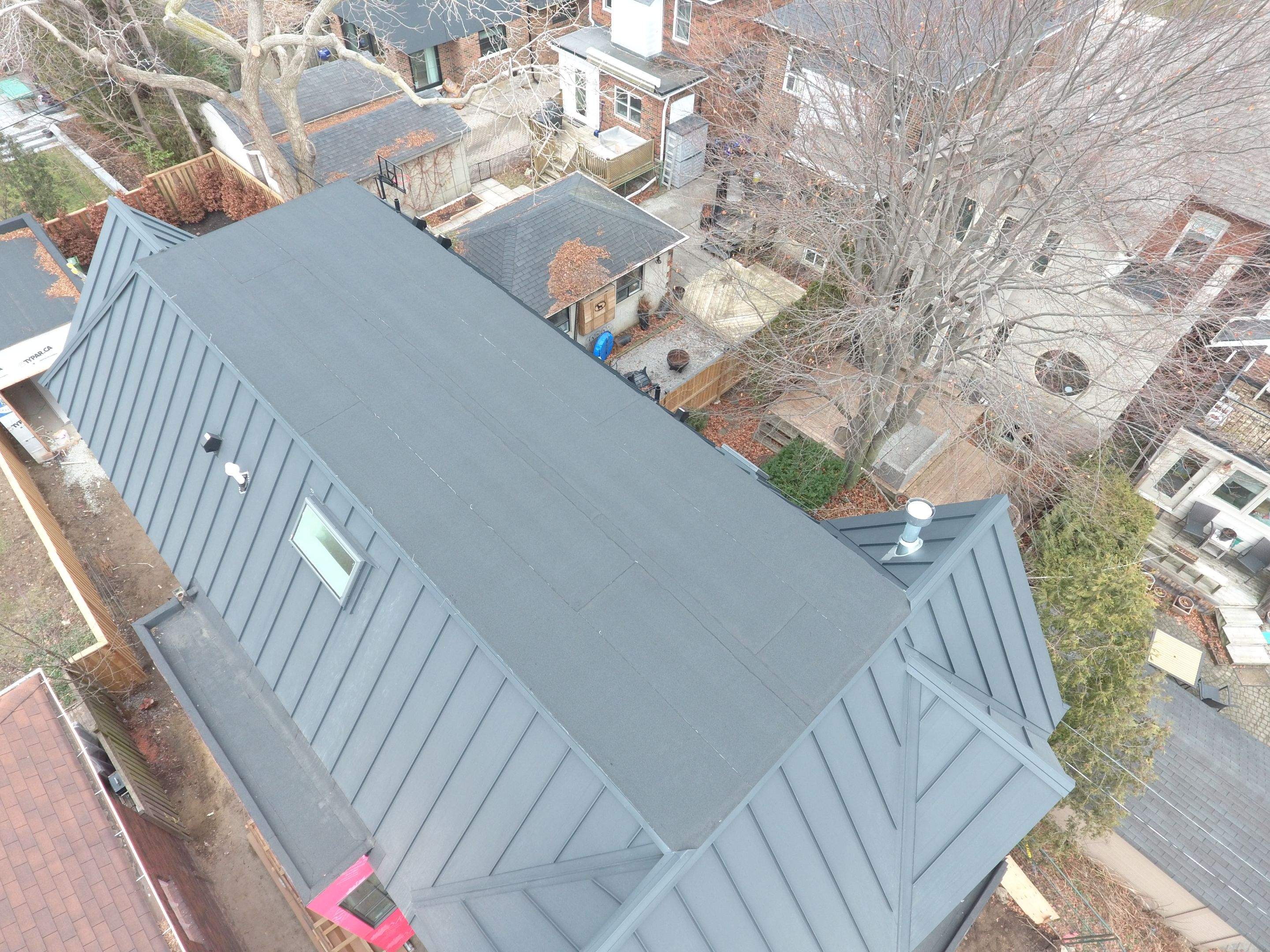 New Home Construction using 24 Ga Standing Seam Metal by Jay Carter Roofing & Sheet Metal