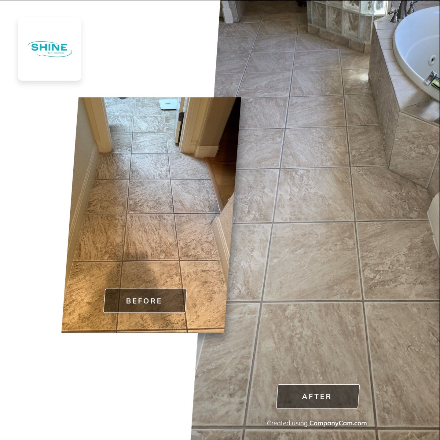 Project in Boerne by SHINE Tile and Grout Cleaning