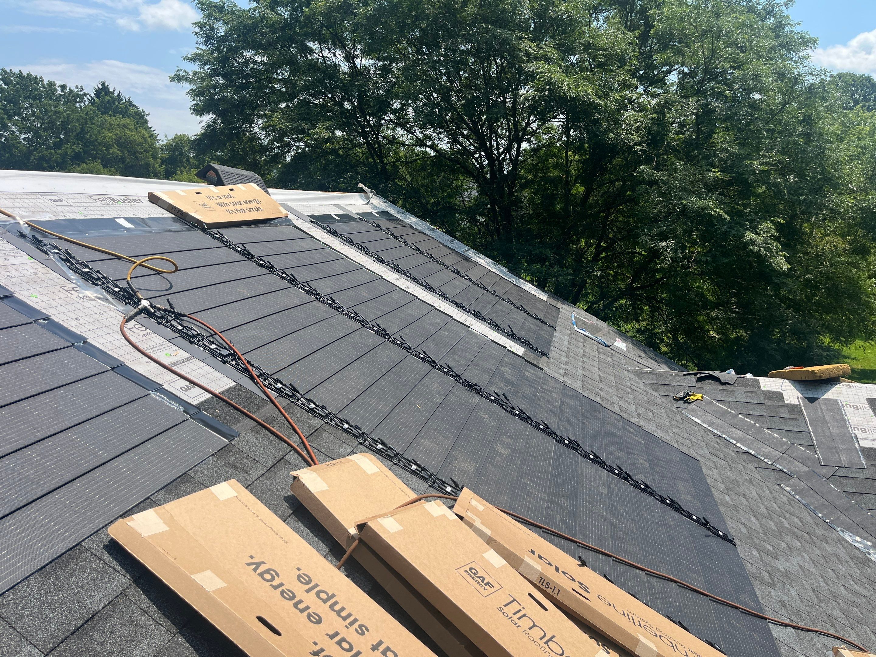 Solar Roof Installation using GAF Solar  by Acme Exteriors