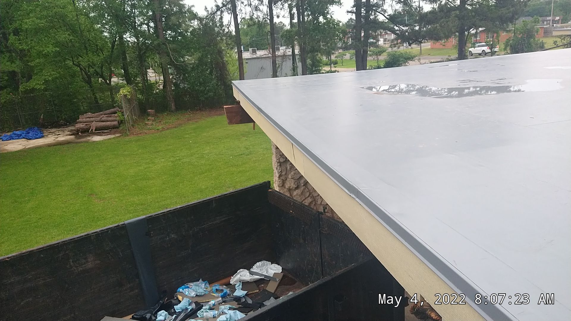 Commercial Roofing Installation using 50 mil PVC by Hostetler Roofing