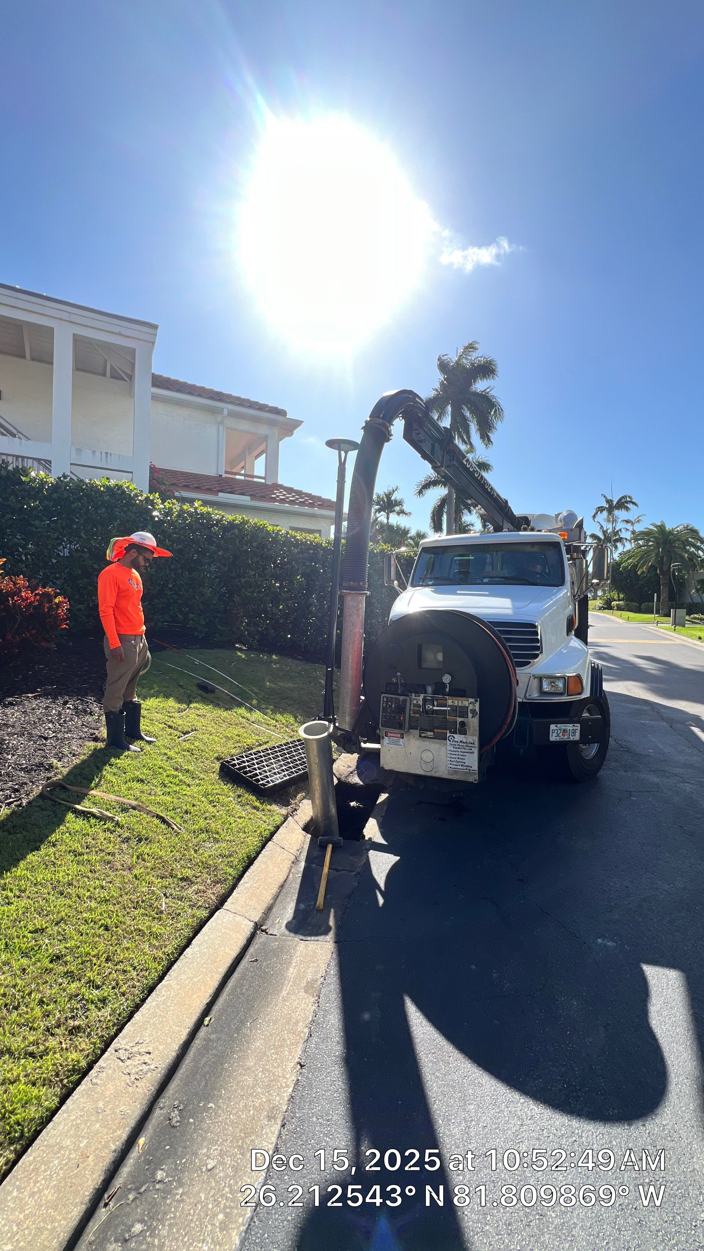 Naples Grande Catch Basin Cleaning by APS Power & Water