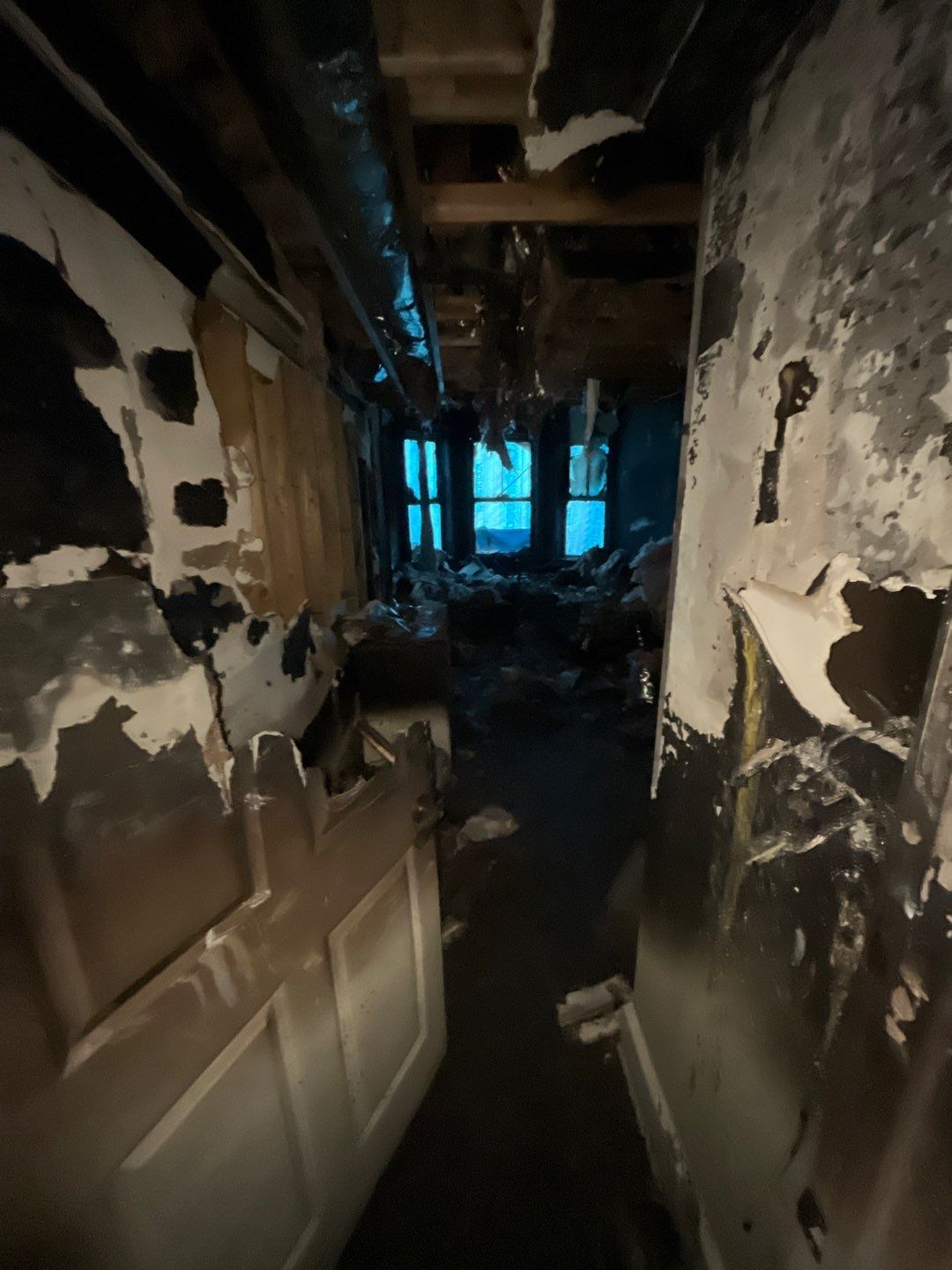 Fire mitigation with structure clean by EAS Environmental, LLC.