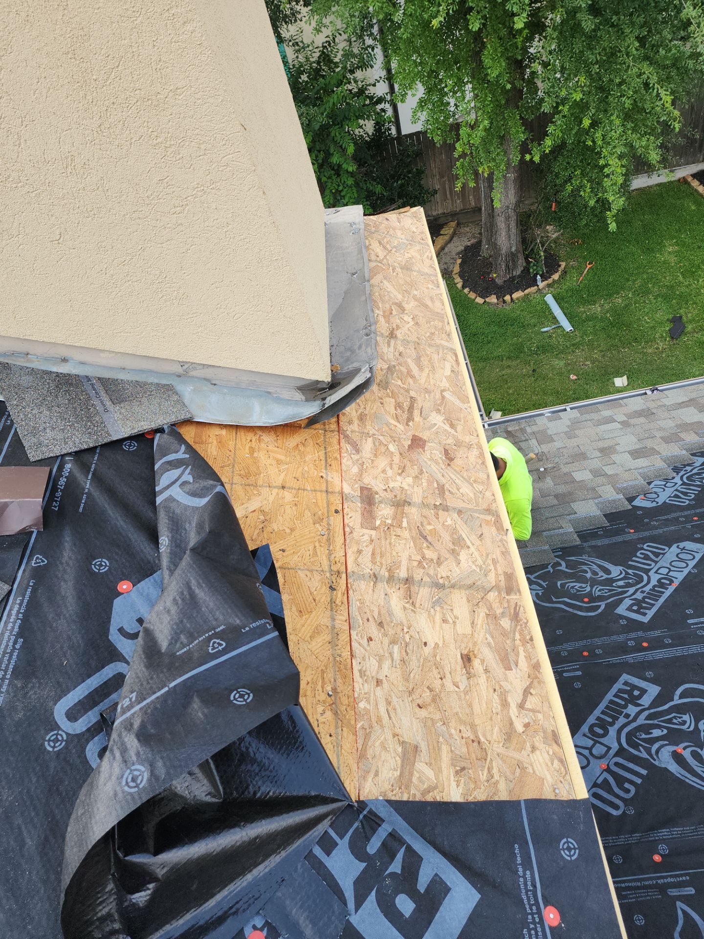 Residential Roofing Installation using Owen's Corning Duration (Lifetime) Shingles by Roof Repair Company