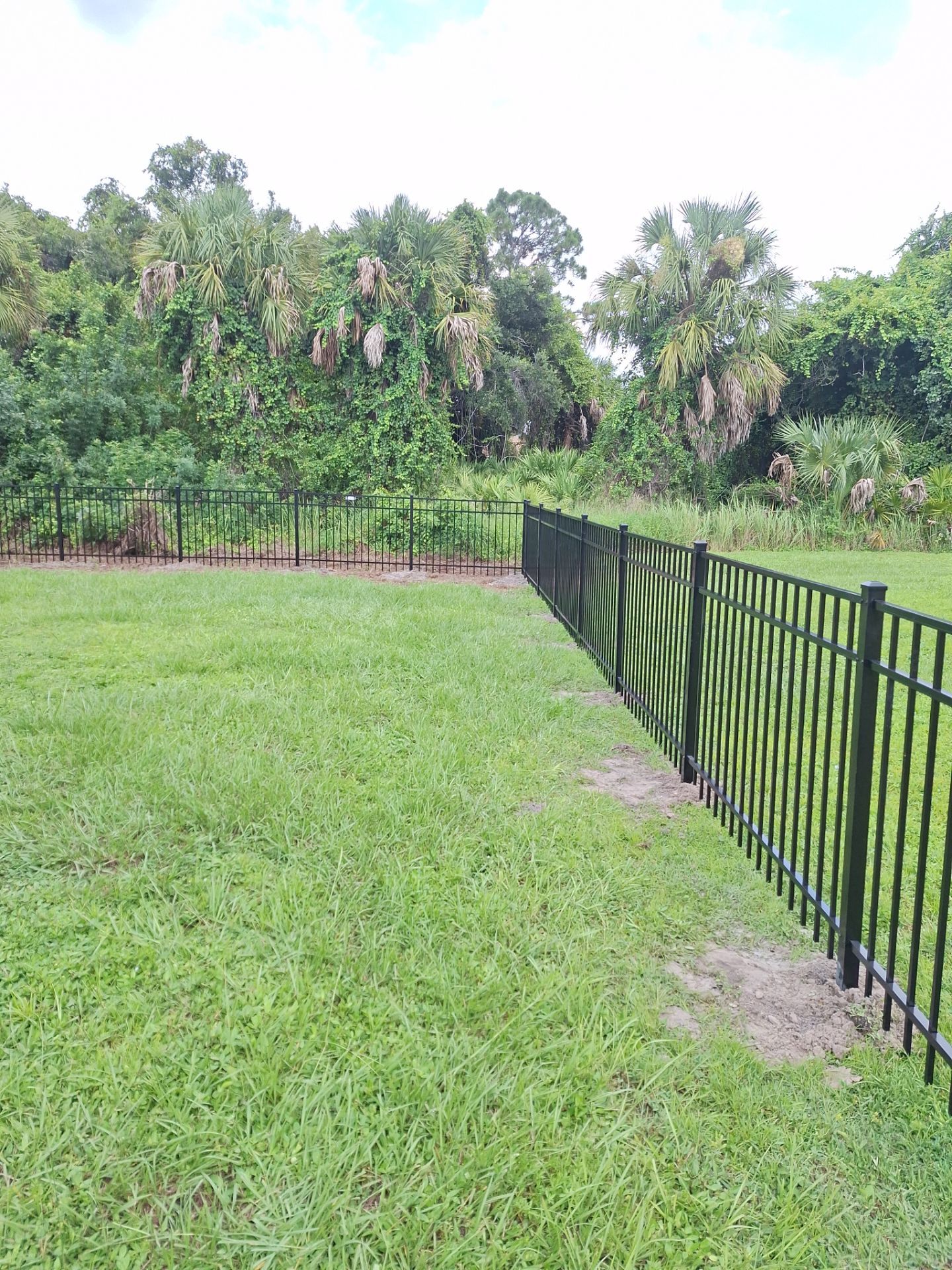 Aluminum Fence Installation using 3 Rail Aluminum Fence by Asap fence and gates, LLC