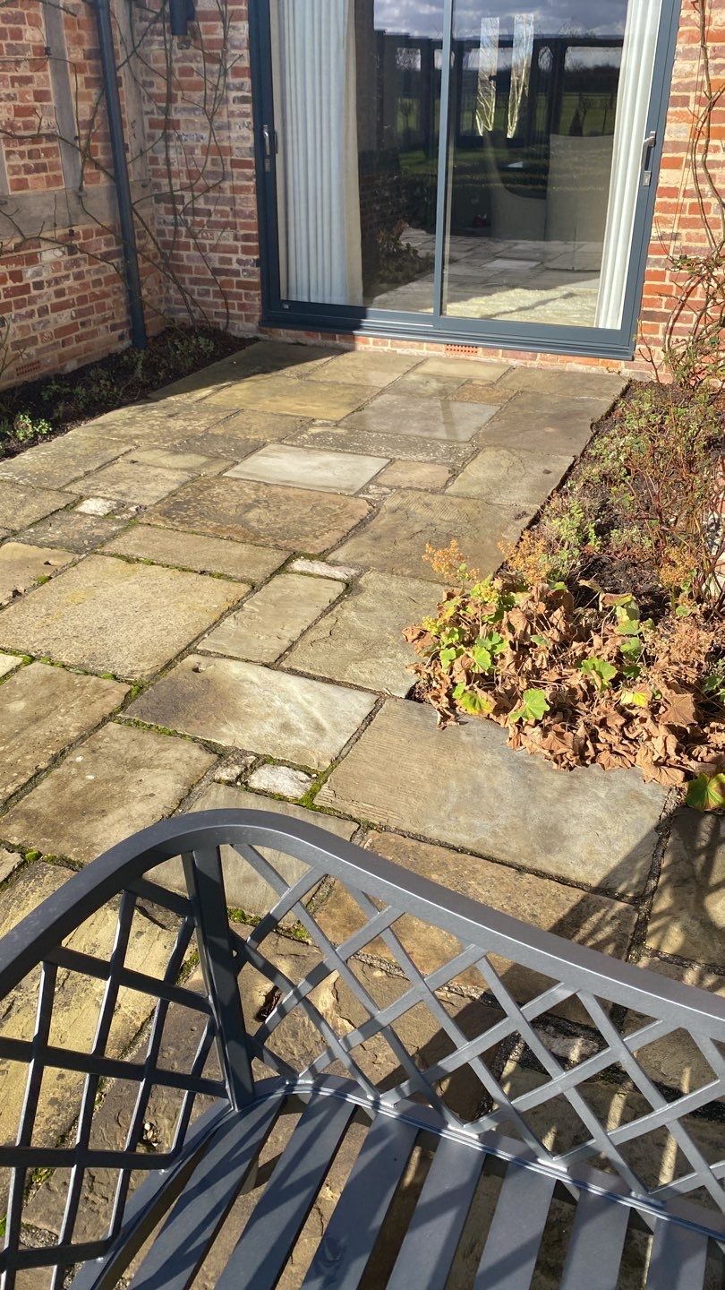 Patio Clean using honda 21 ltr/min by Ges Exterior Cleaning ltd