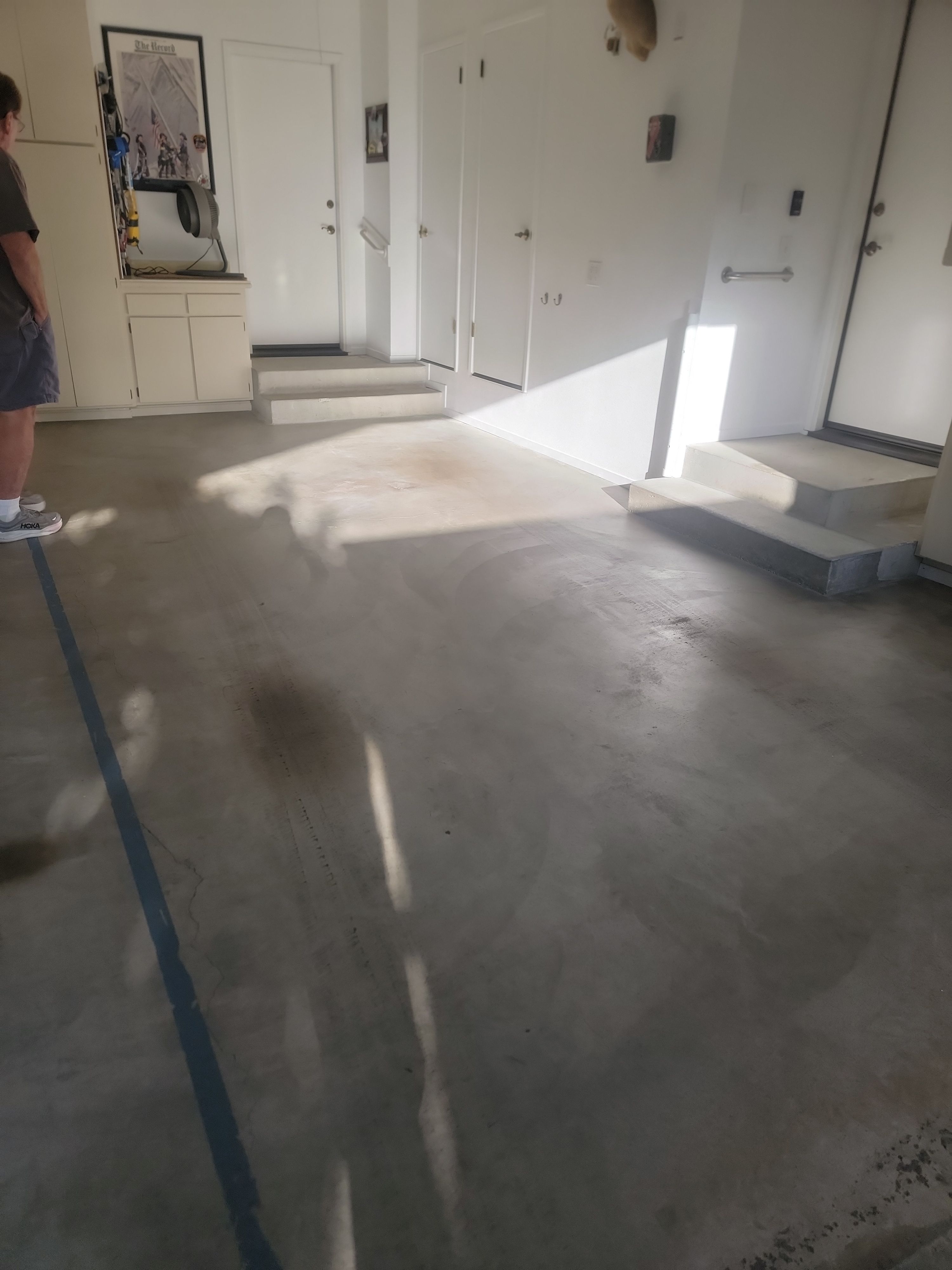 Creekbed Flake Polyurea Garage Floor Installation in Morro Bay by MGP Coatings