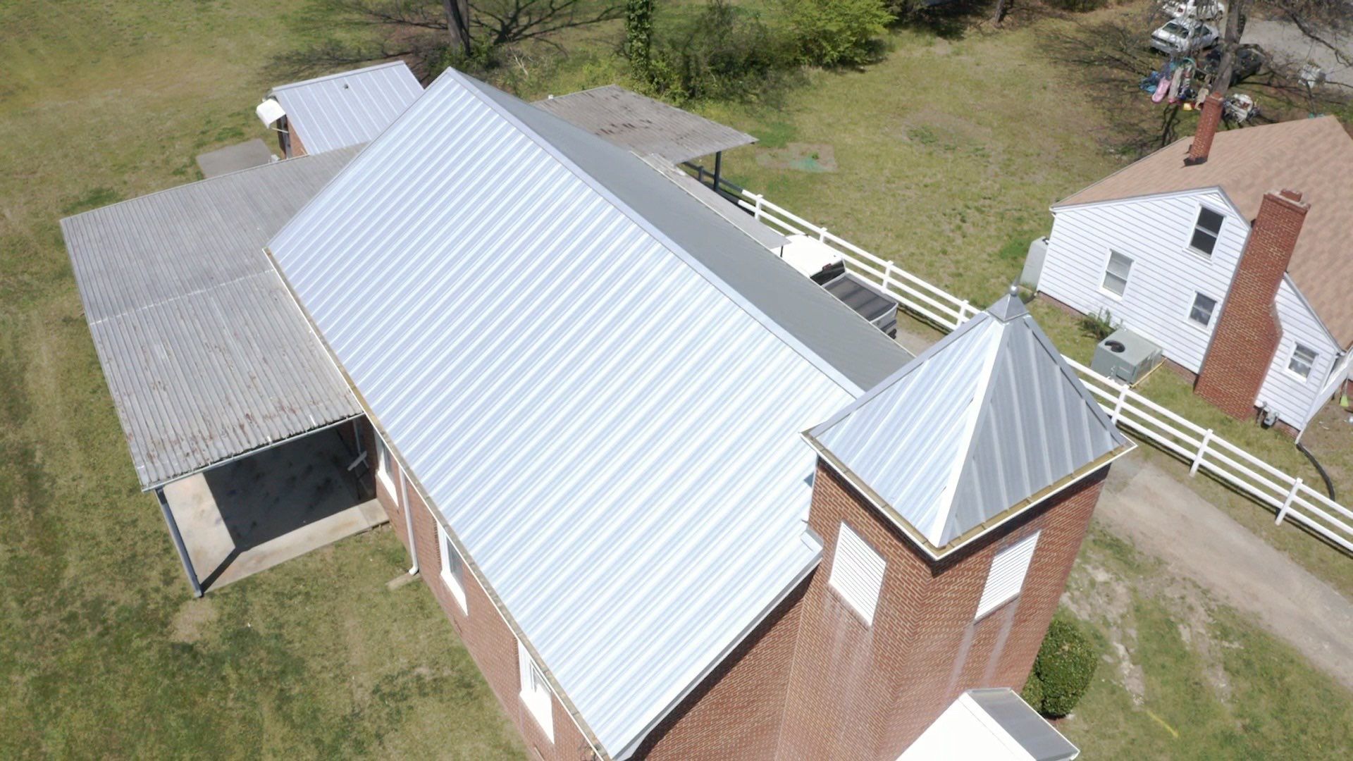 Primitive Baptist Church using Standing Seam Metal by Just In Time Roofing and Restoration