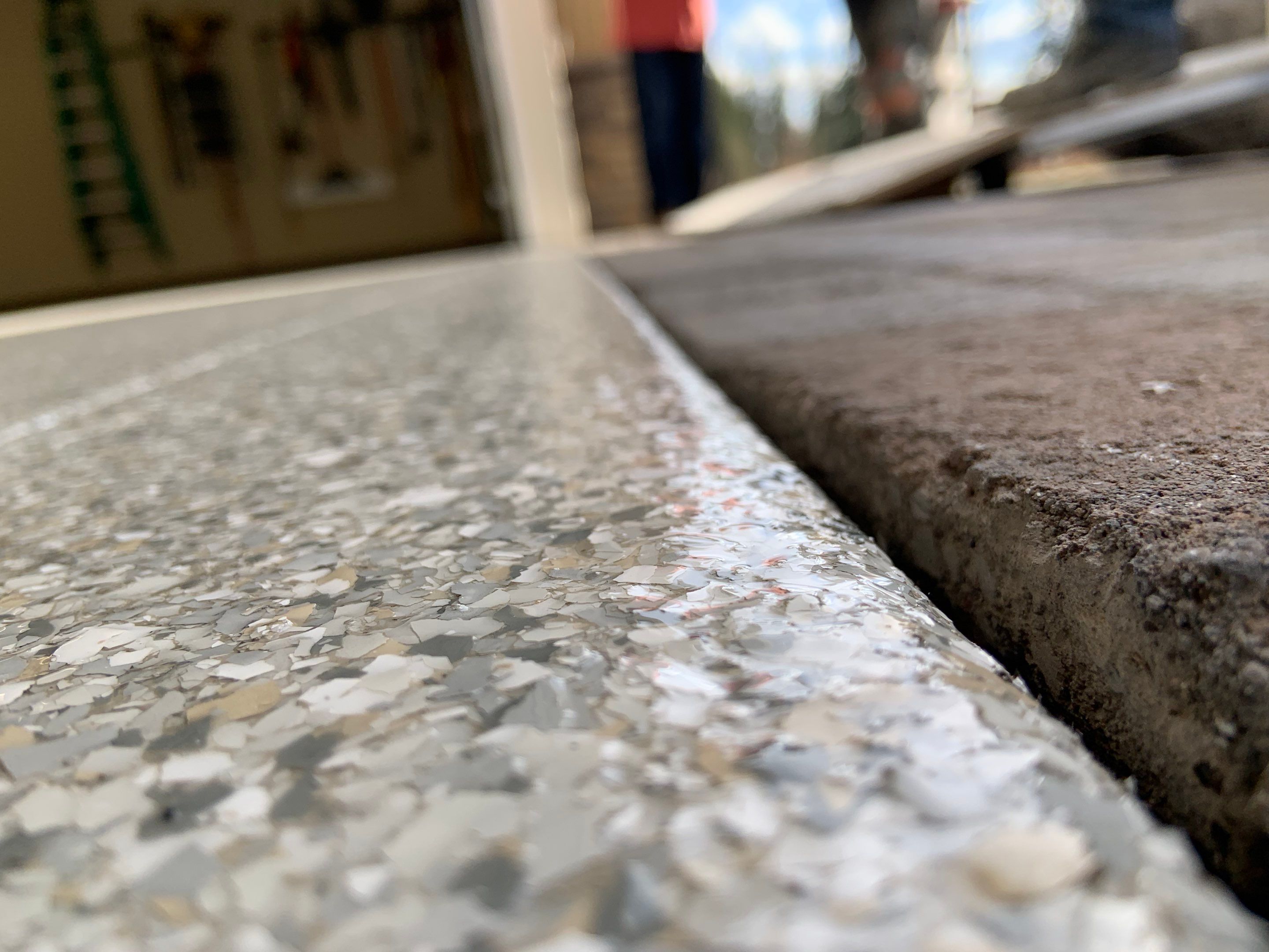 Garage Transformation using Mt Everest by Croc Coatings, LLC