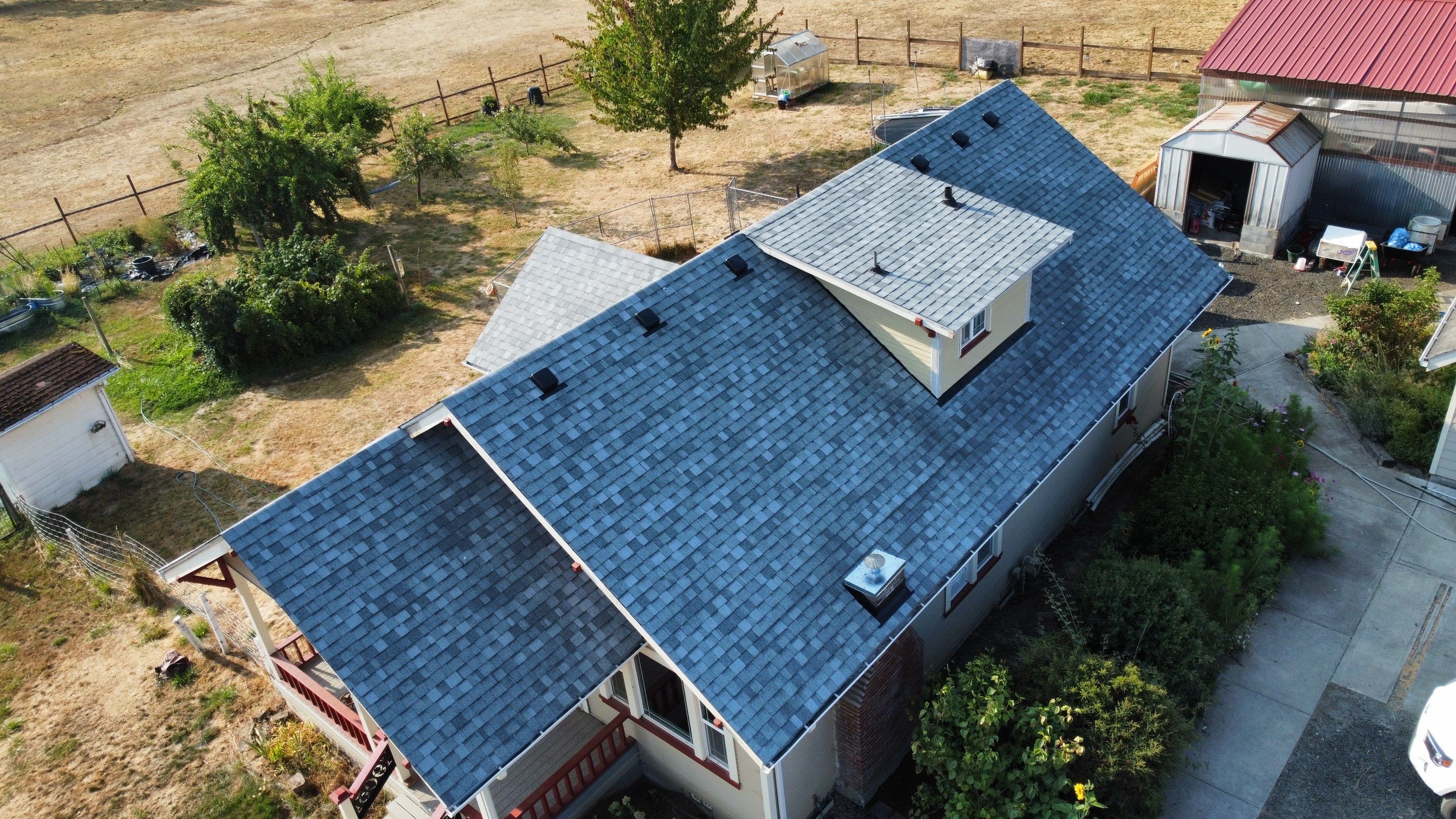 Residential Roofing Installation using IKO Dynasty (Color: Frostone Grey) by Orezona Building & Roofing Company, Inc.