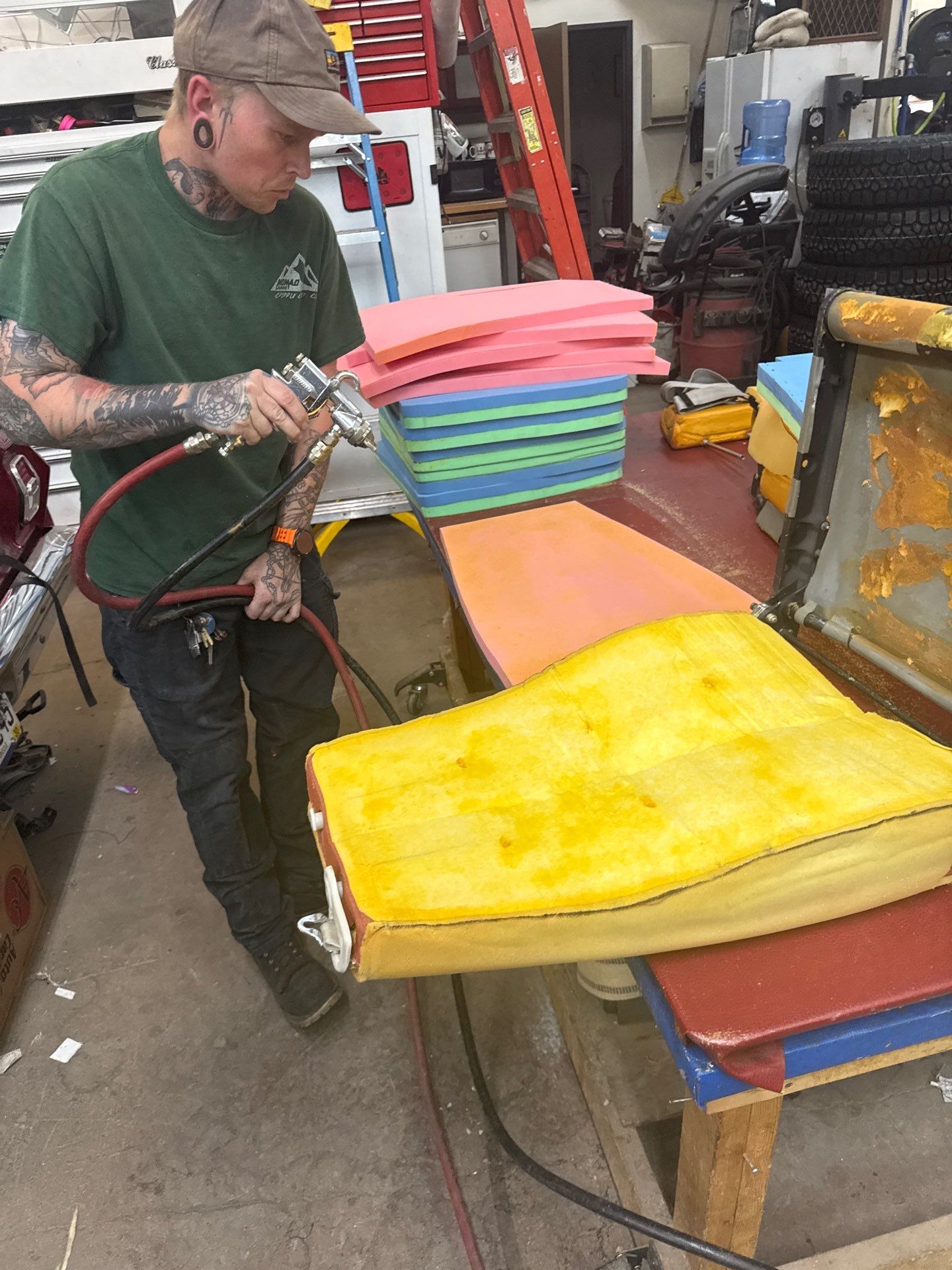 84 beech air craft seats by Rocky Mountain Upholstery Co