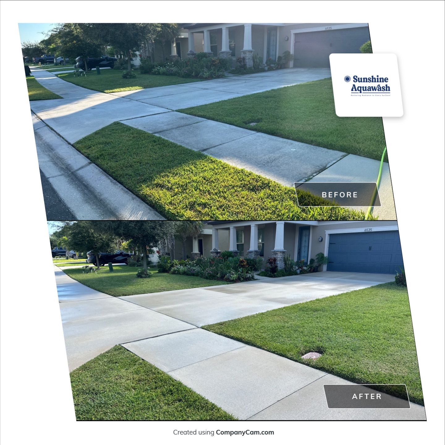 Driveway Cleaning in Palmetto, FL – Trevesta Community by Sunshine AquaWash