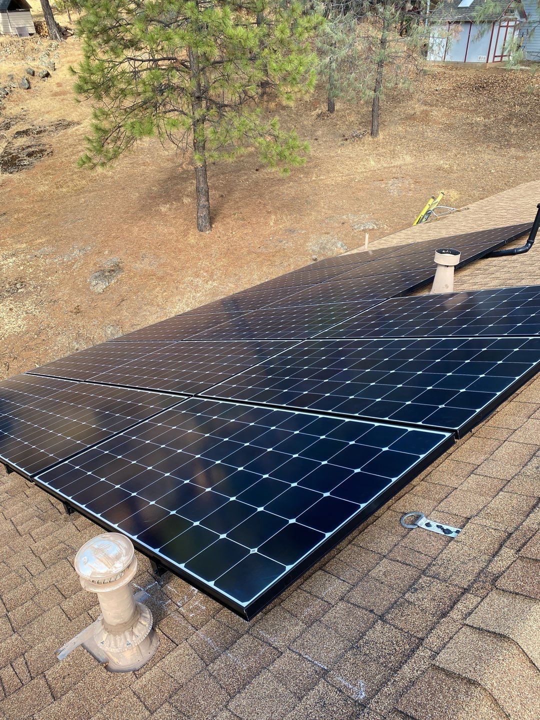 Solar Panel Installation using Solar Panels by Byers Enterprises 