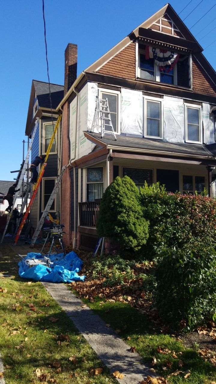 Fire damaged home in Tremont by Absolute Roofing and Construction