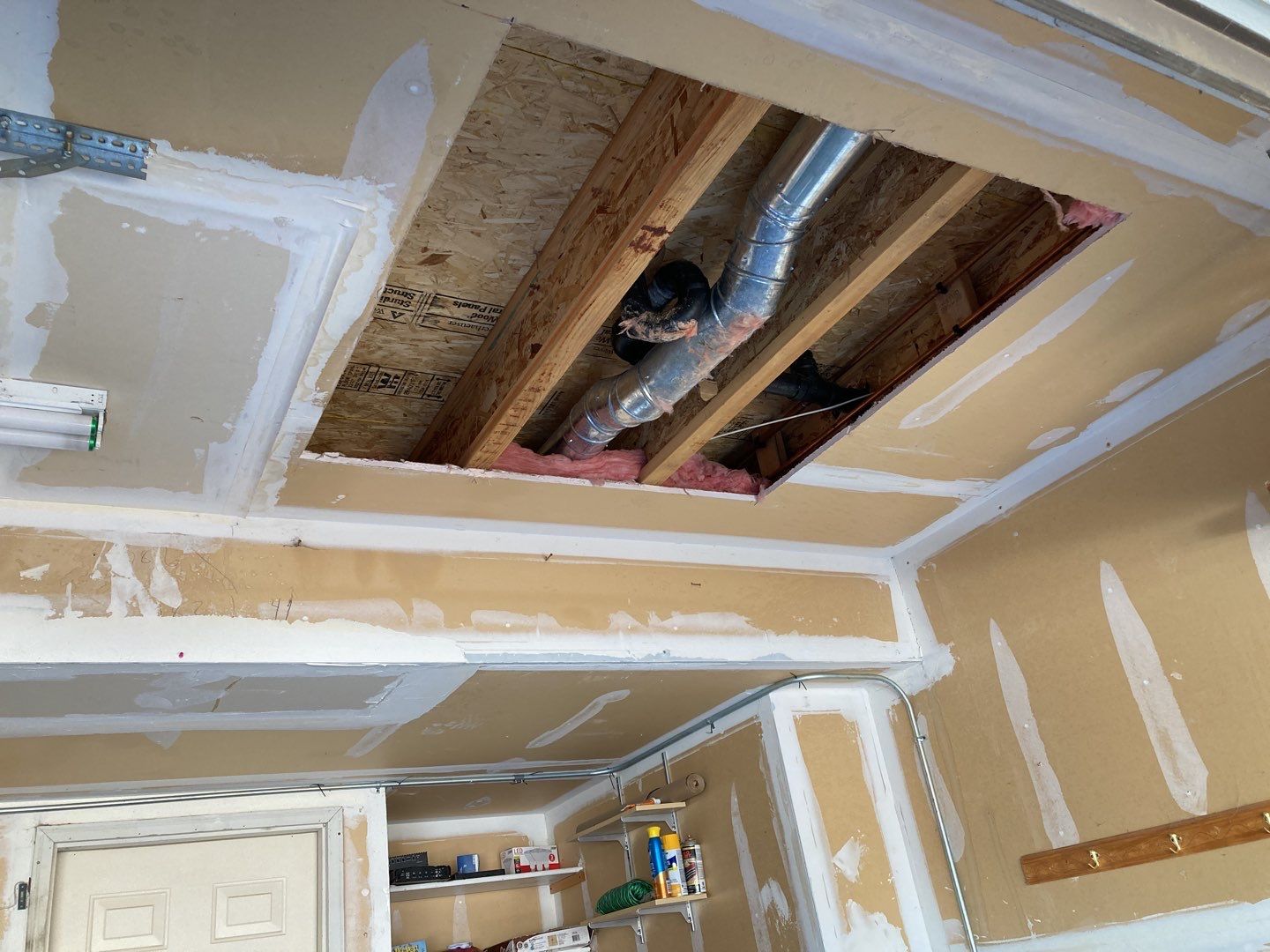 Water Damage in Garage by Accountable Home Services