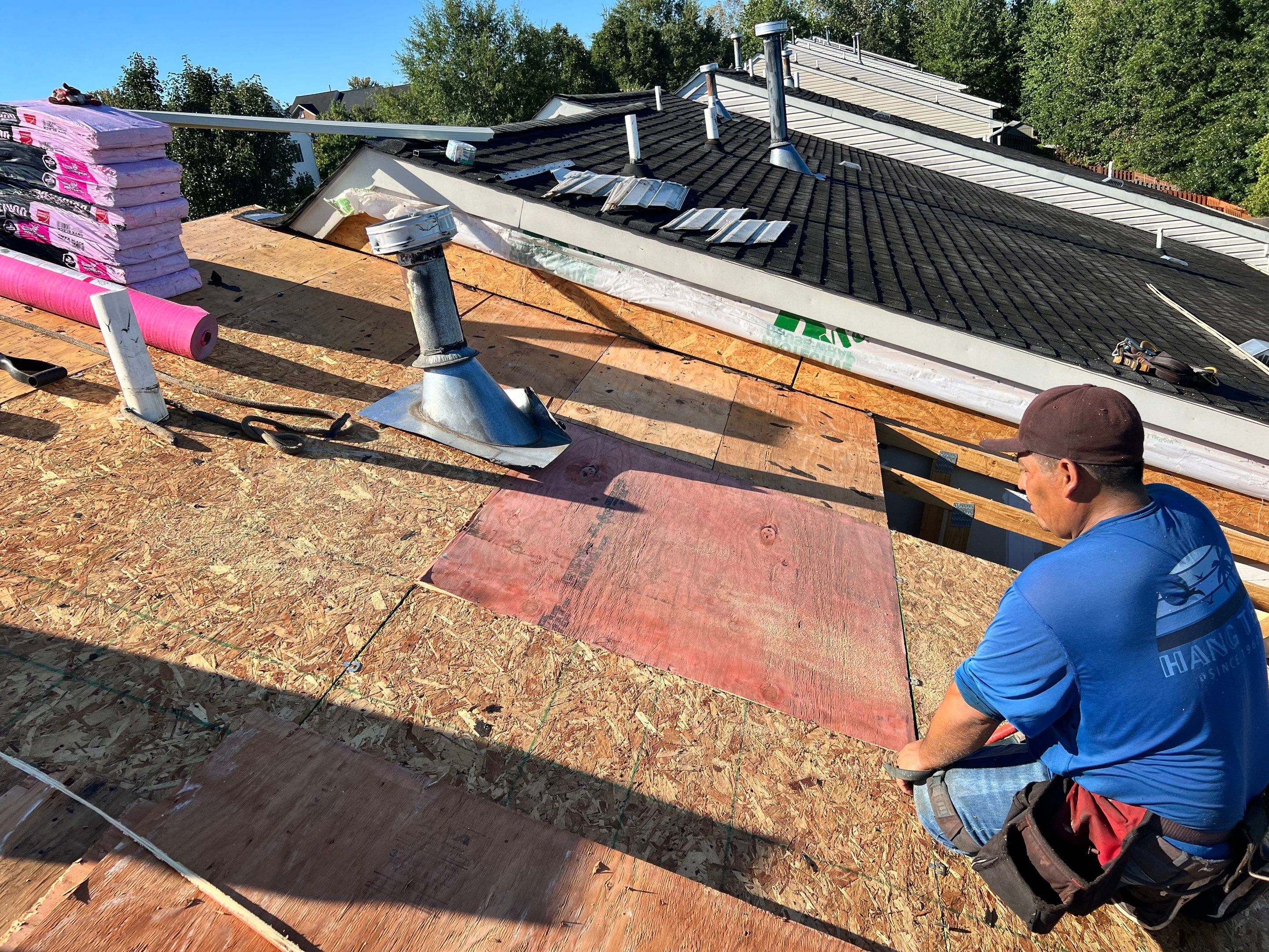 Full Residential Roof Replacement and Decking Repair in Brunswick by Frederick Roof Repair