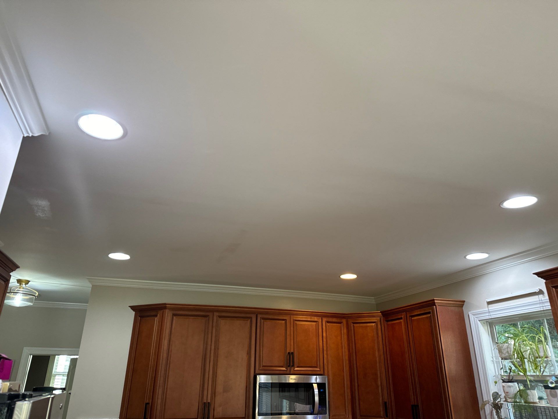 Drywall damage repair and repaint by GonzalezPainters & Contractors Inc 