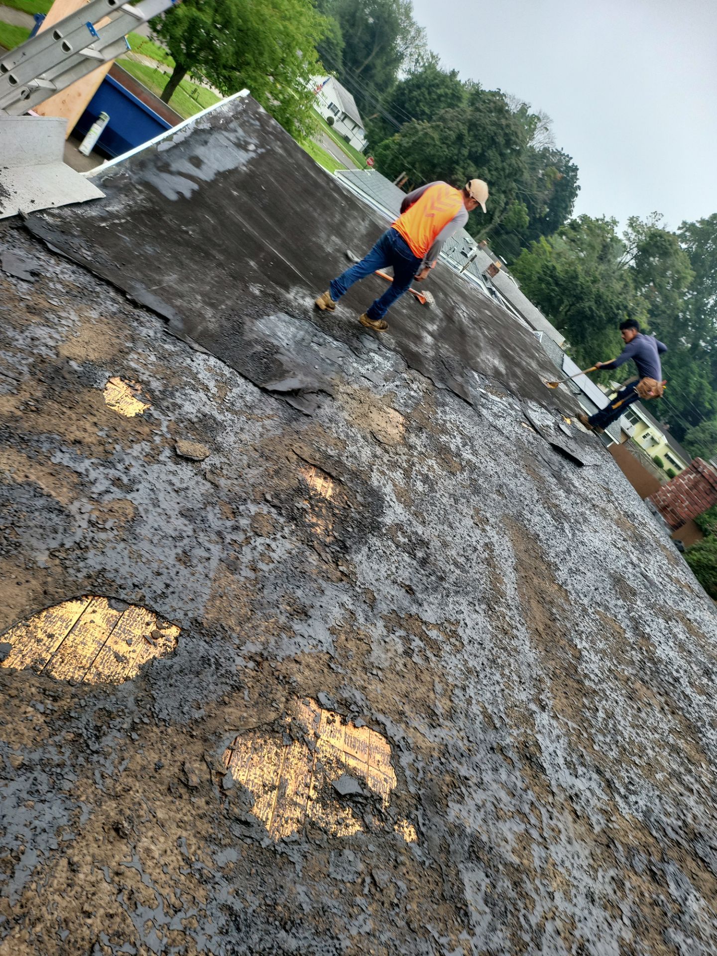 Residential Roofing Installation using Owens Corning TruDefinition Duration AR - Estate Gray by A Plus Exterior