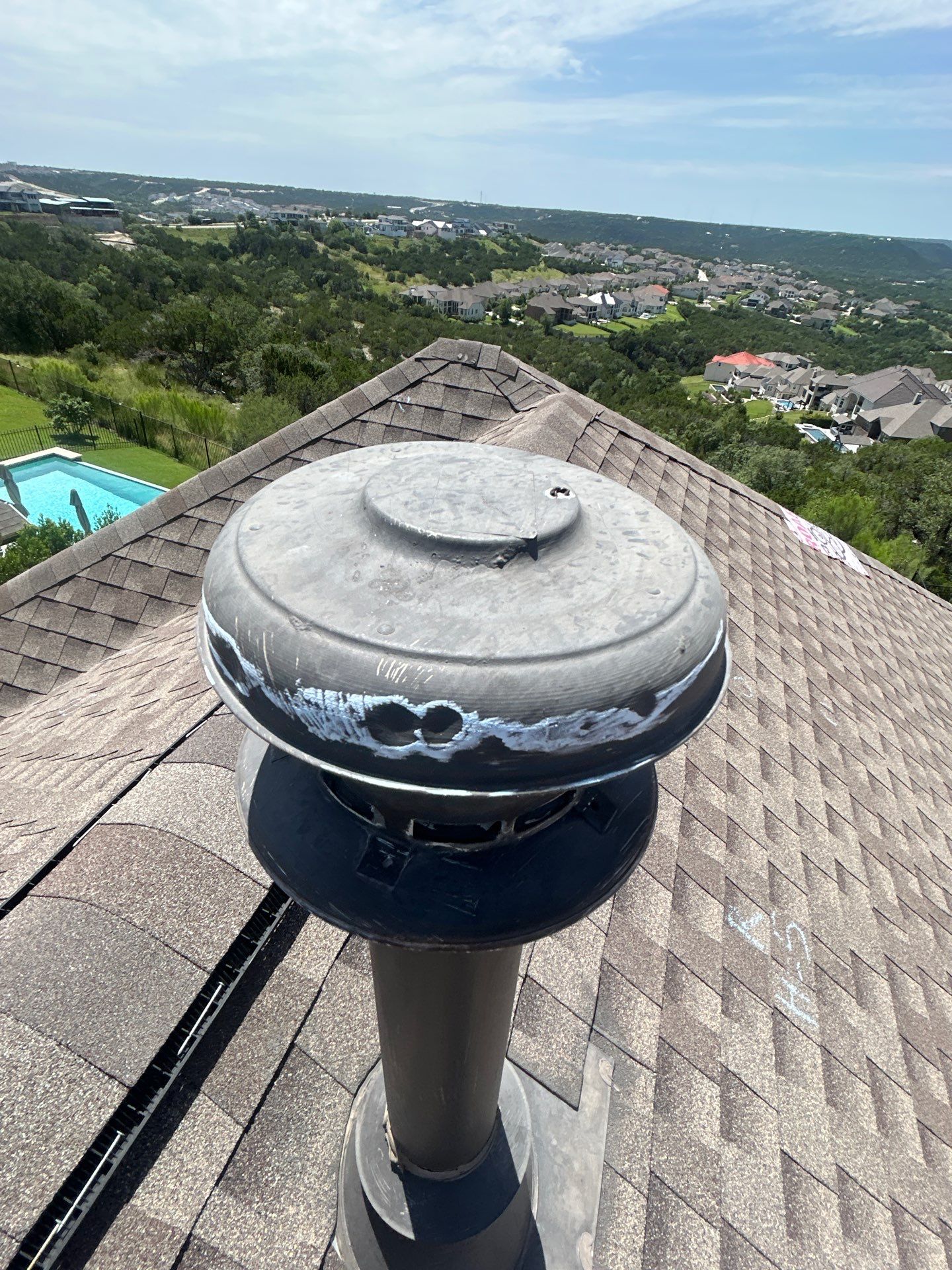 Residential Roof Replacement using GAF - Armorshield ll - Weathered Wood by Action Exteriors Austin