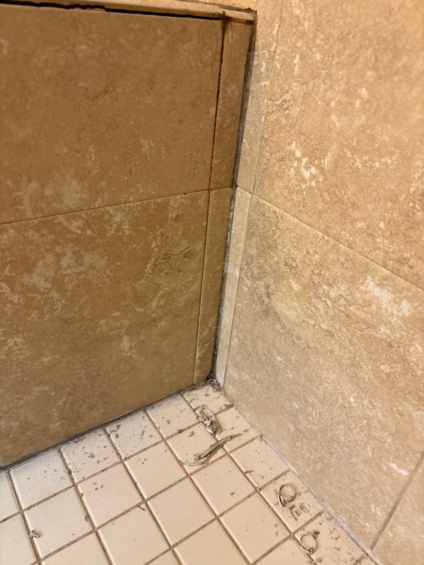 Master Bathroom – Cracked Tile Replacement by Laser Focused Solutions LLC