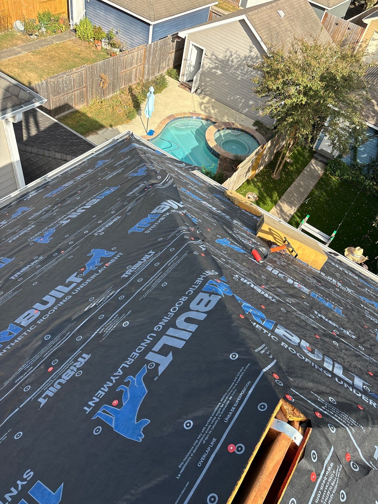Residential Roofing Installation using Owen's Corning Duration (Lifetime) Shingles by Roof Repair Company
