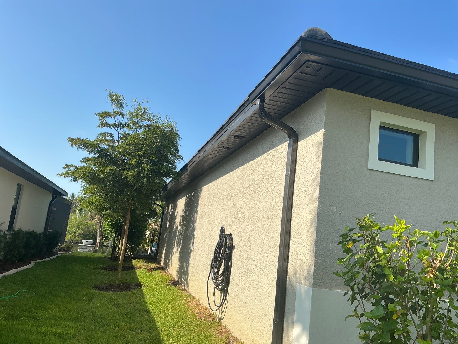 Musket Brown 6-inch Gutters in Cape Coral FL by Gutter Professors