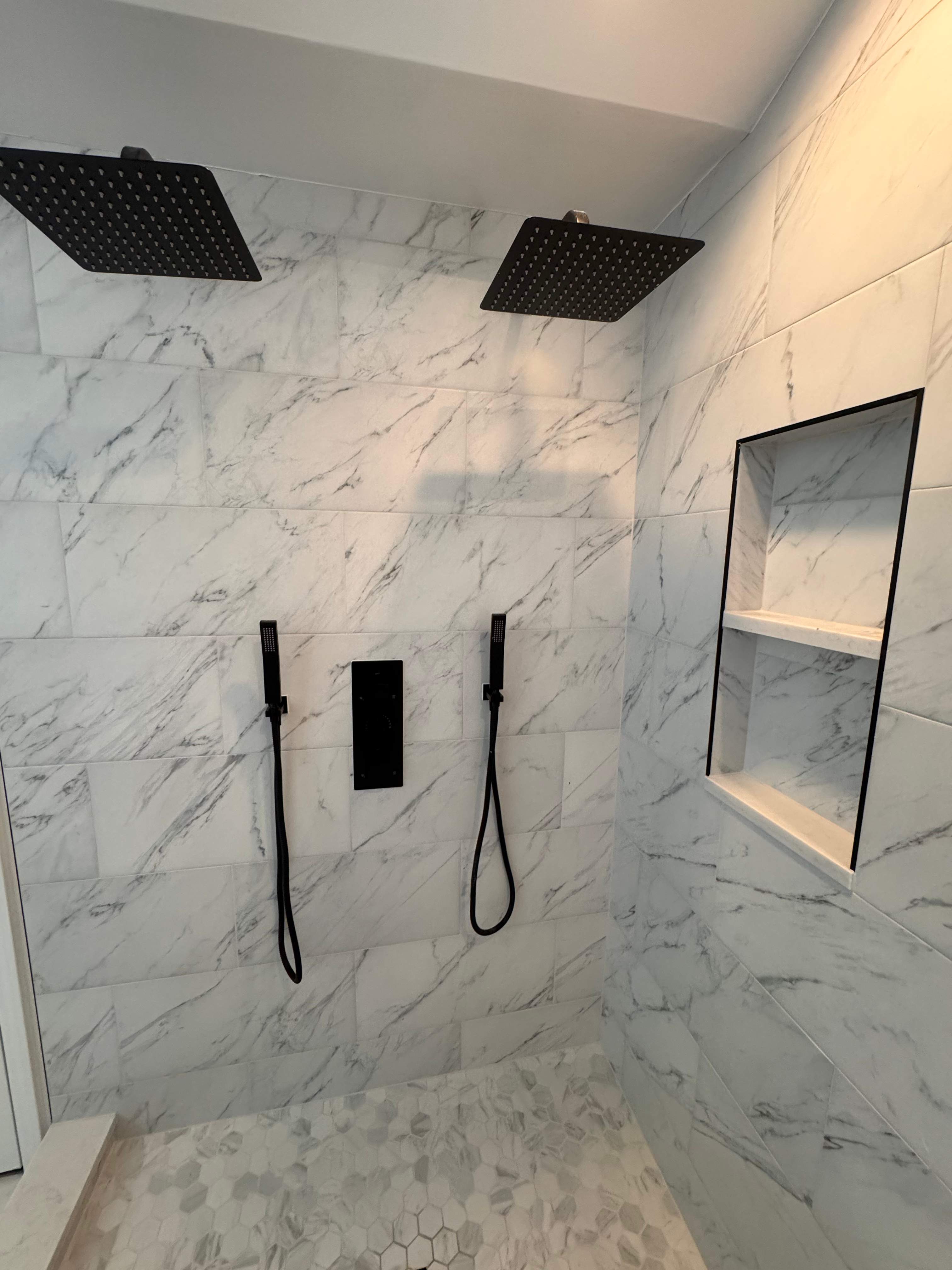 Master bathroom renovation by Prudencio