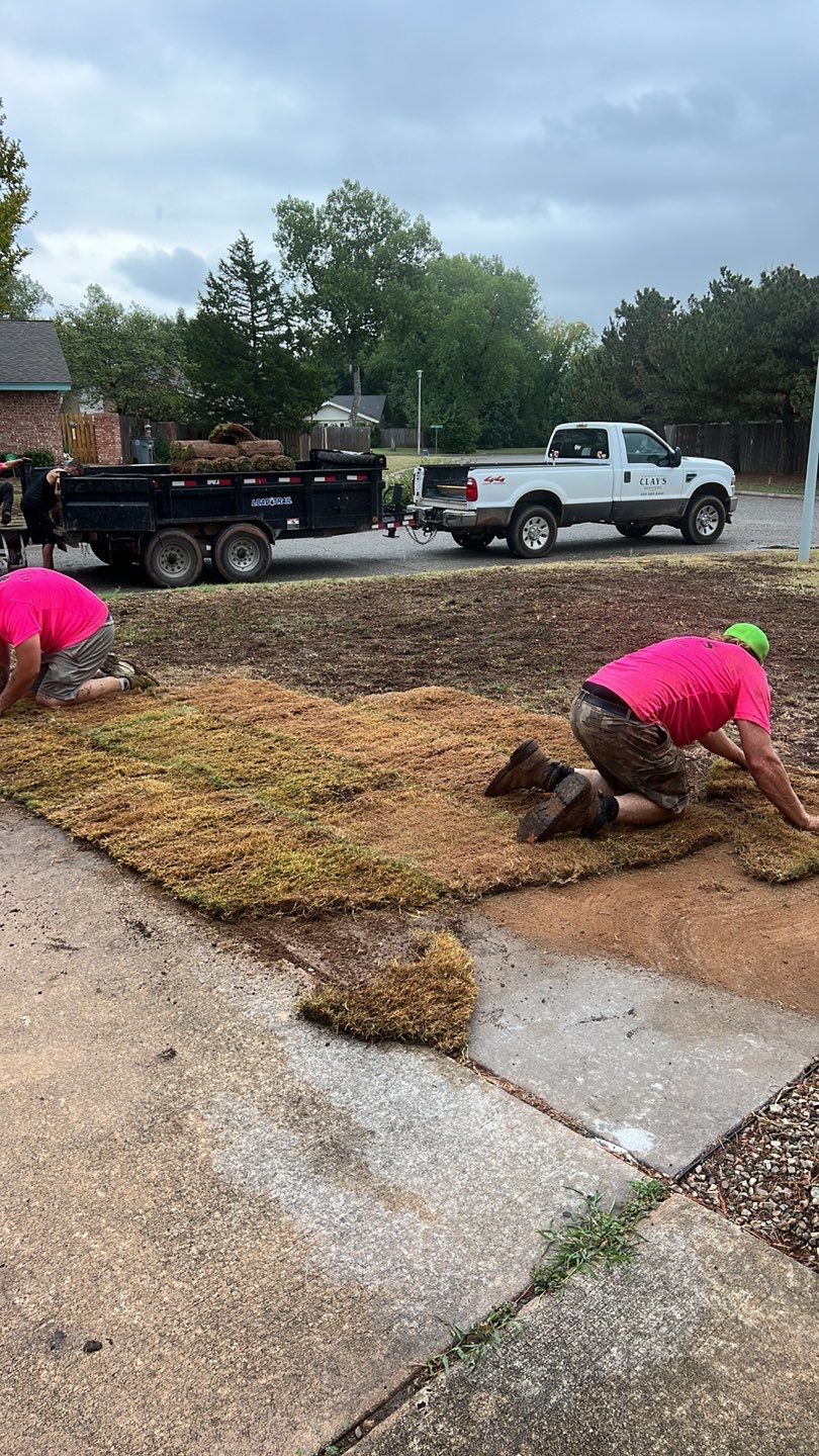 Tree removal , Concrete, Pergola, and sod install  by Clays Services Inc