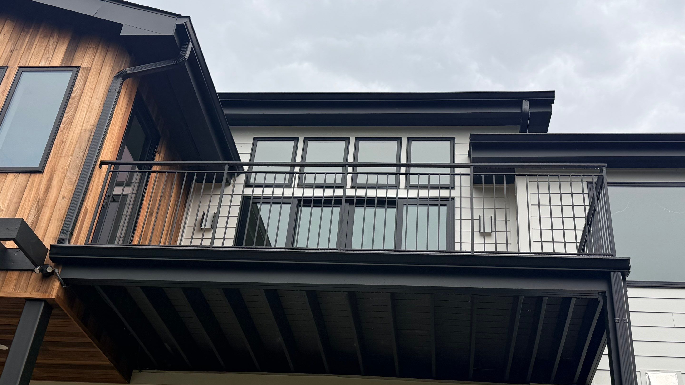 Metal Balcony Railing Installation in Kensington by Capitol Iron Works