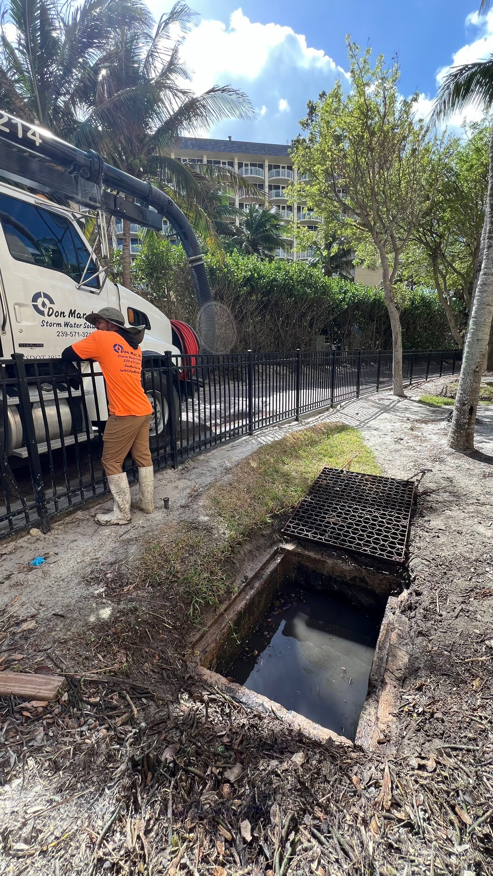 Marco Island Condo Stormwater System Maintenance by Don Mar, Inc. Storm Water Solutions