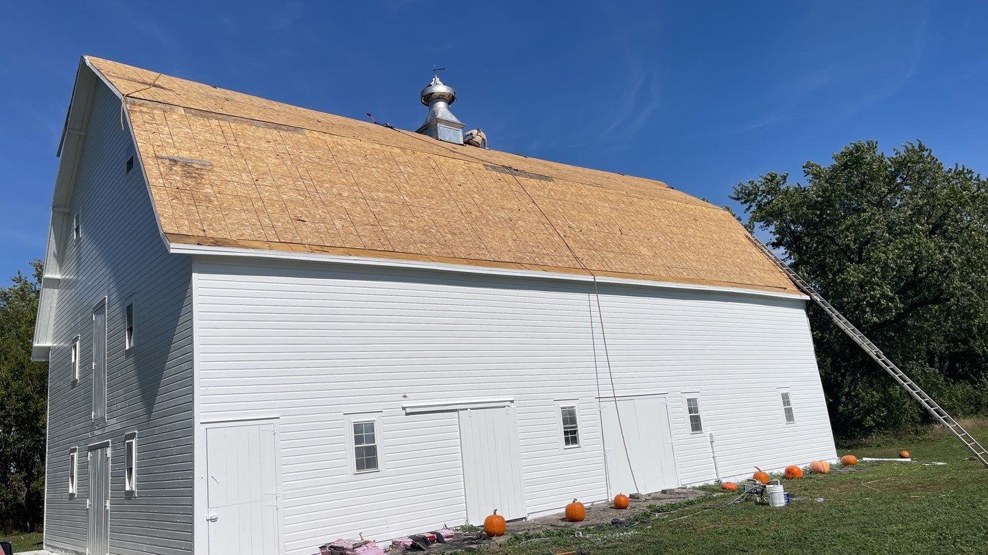 Barn Reroof using Owens Corning Duration Terra Cotta by Lightning Exteriors