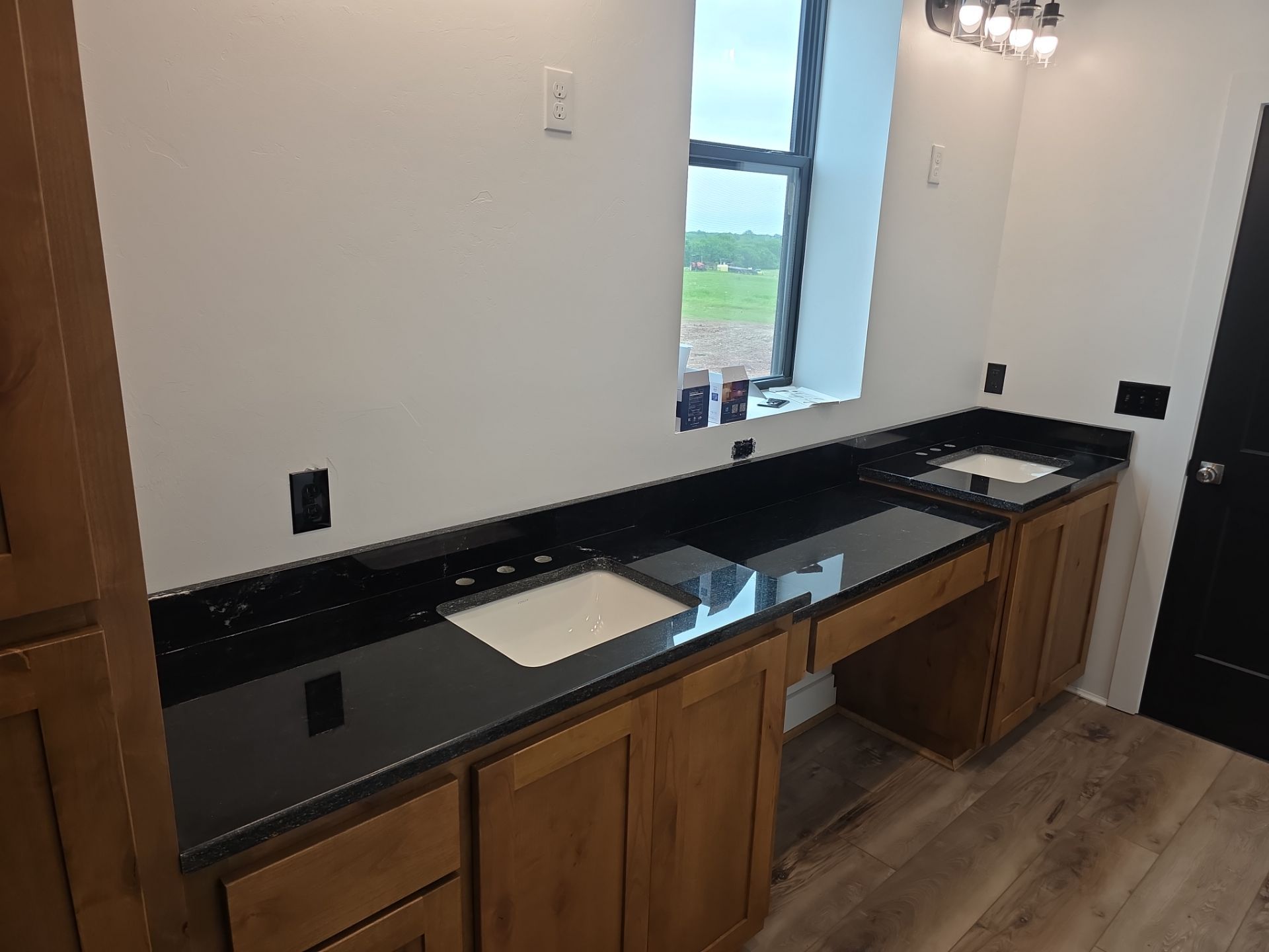 Residential Black Granite Countertop Installation in Sulphur by TNT Countertops
