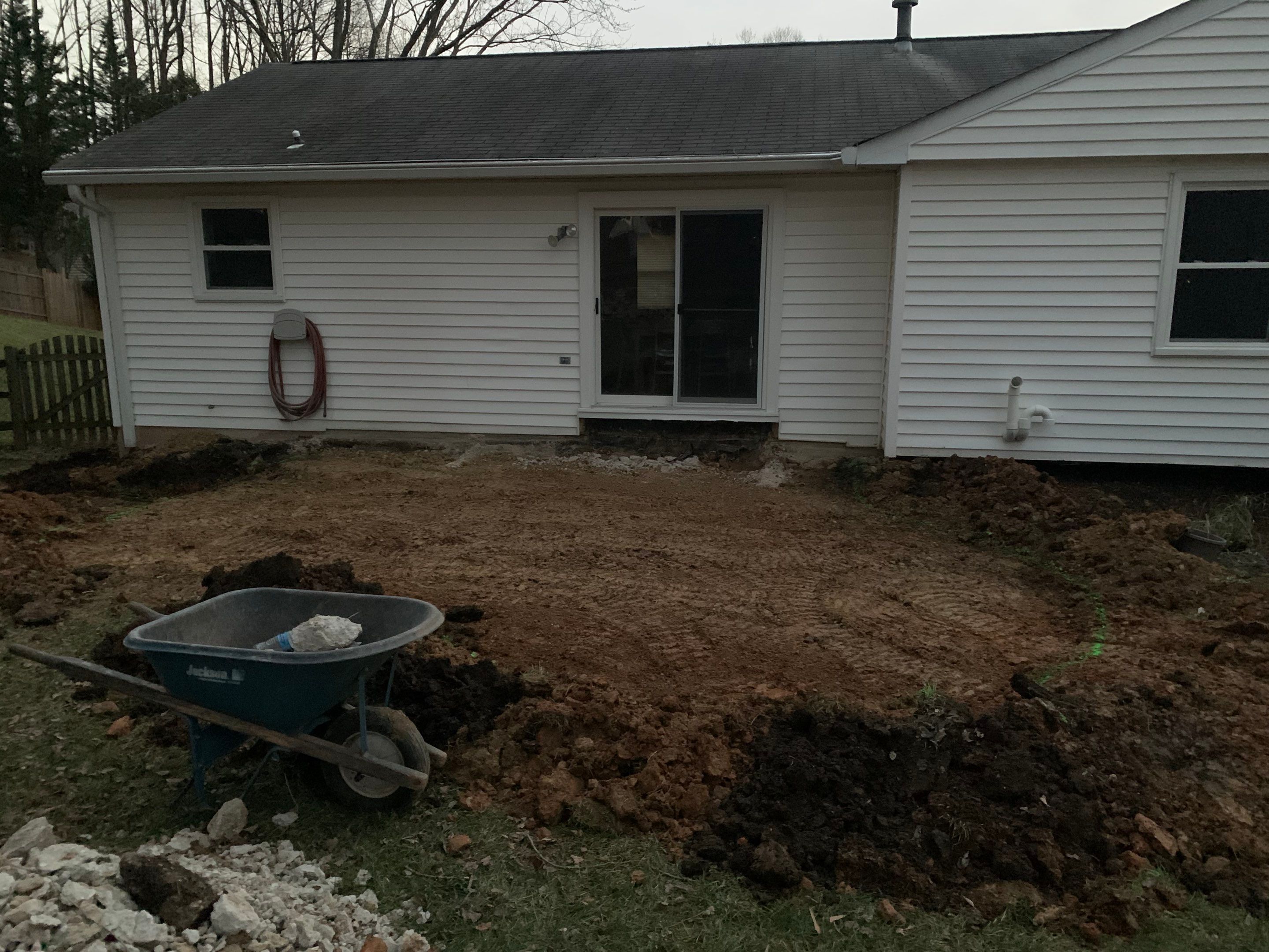 Backyard Transformation using Techo-Bloc Pavers by The Smet Companies, LLC